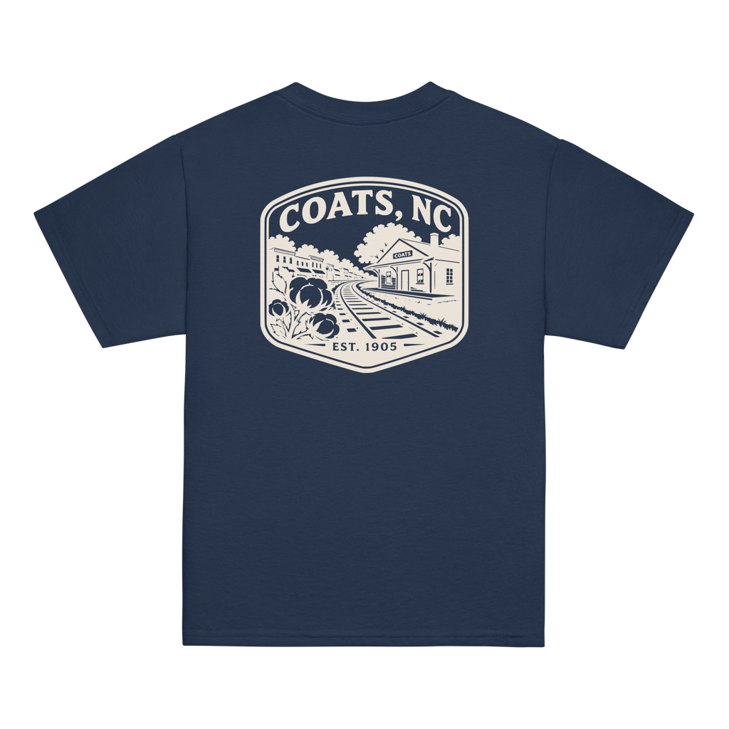 Coats, NC - Railroad Cotton Town - Youth Classic Tee