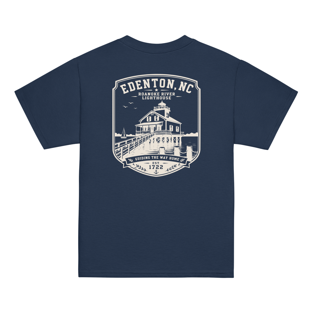 Edenton, NC - Roanoke River Lighthouse - Youth Classic Tee