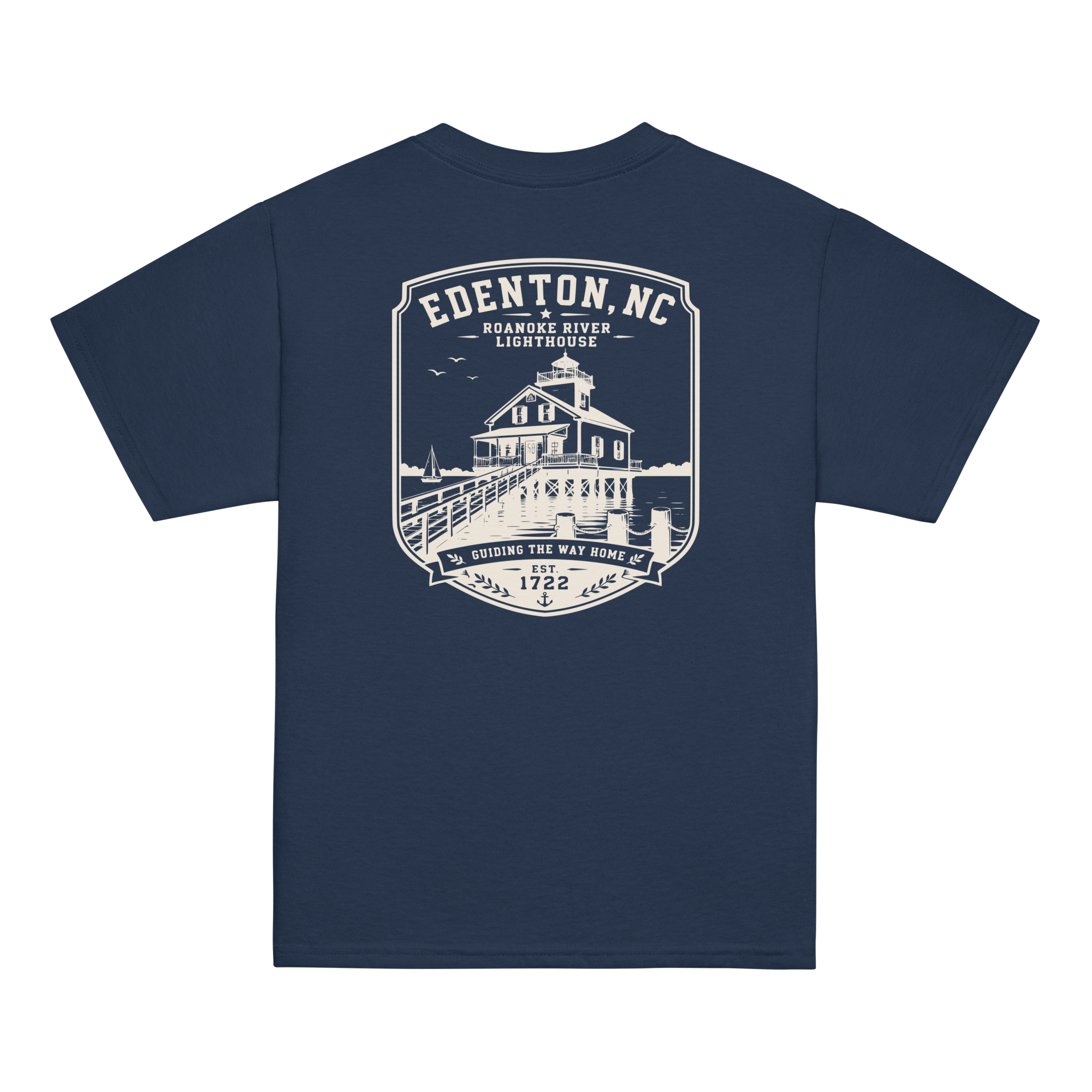 Edenton, NC - Roanoke River Lighthouse - Youth Classic Tee