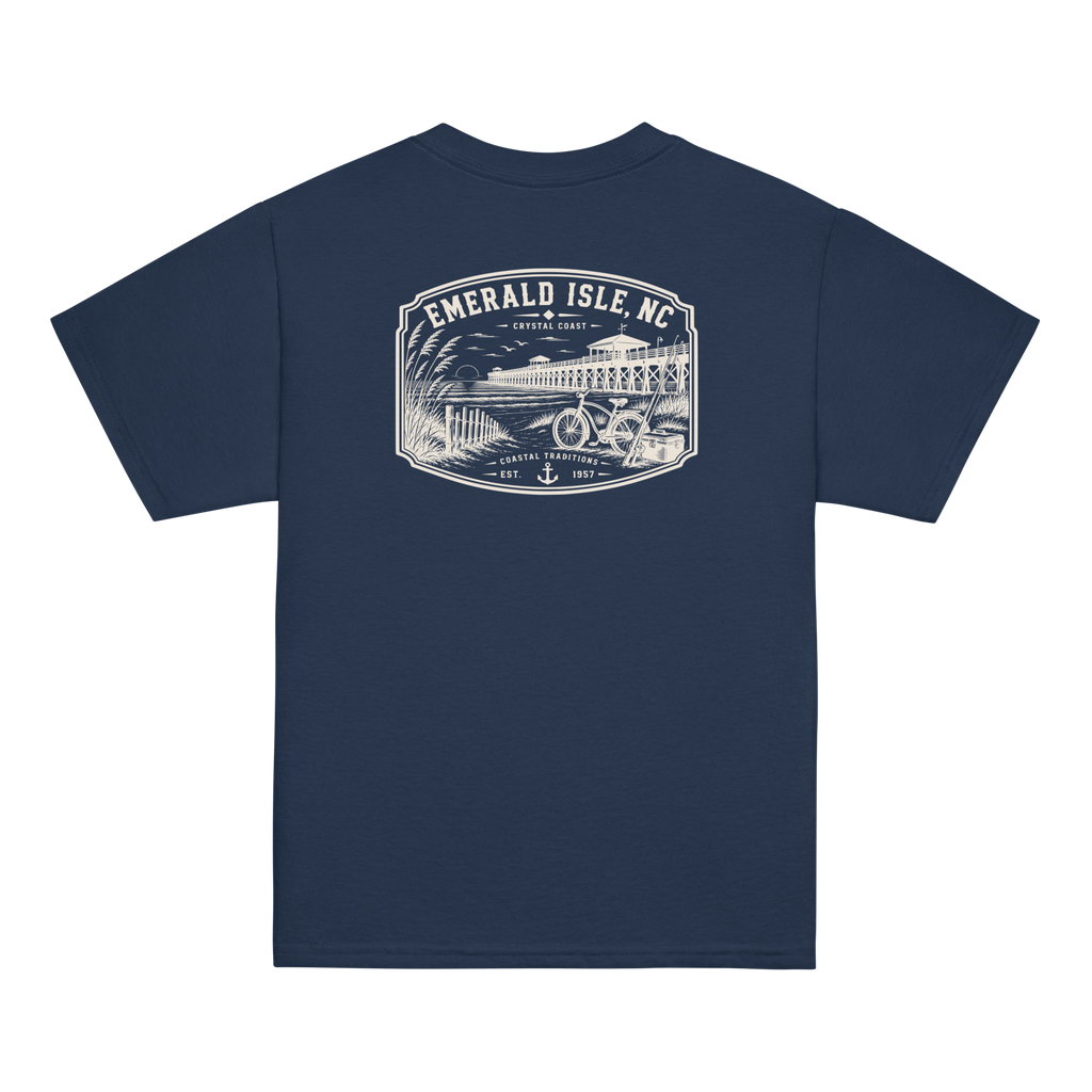 Emerald Isle, NC - Day By The Pier - Youth Classic Tee