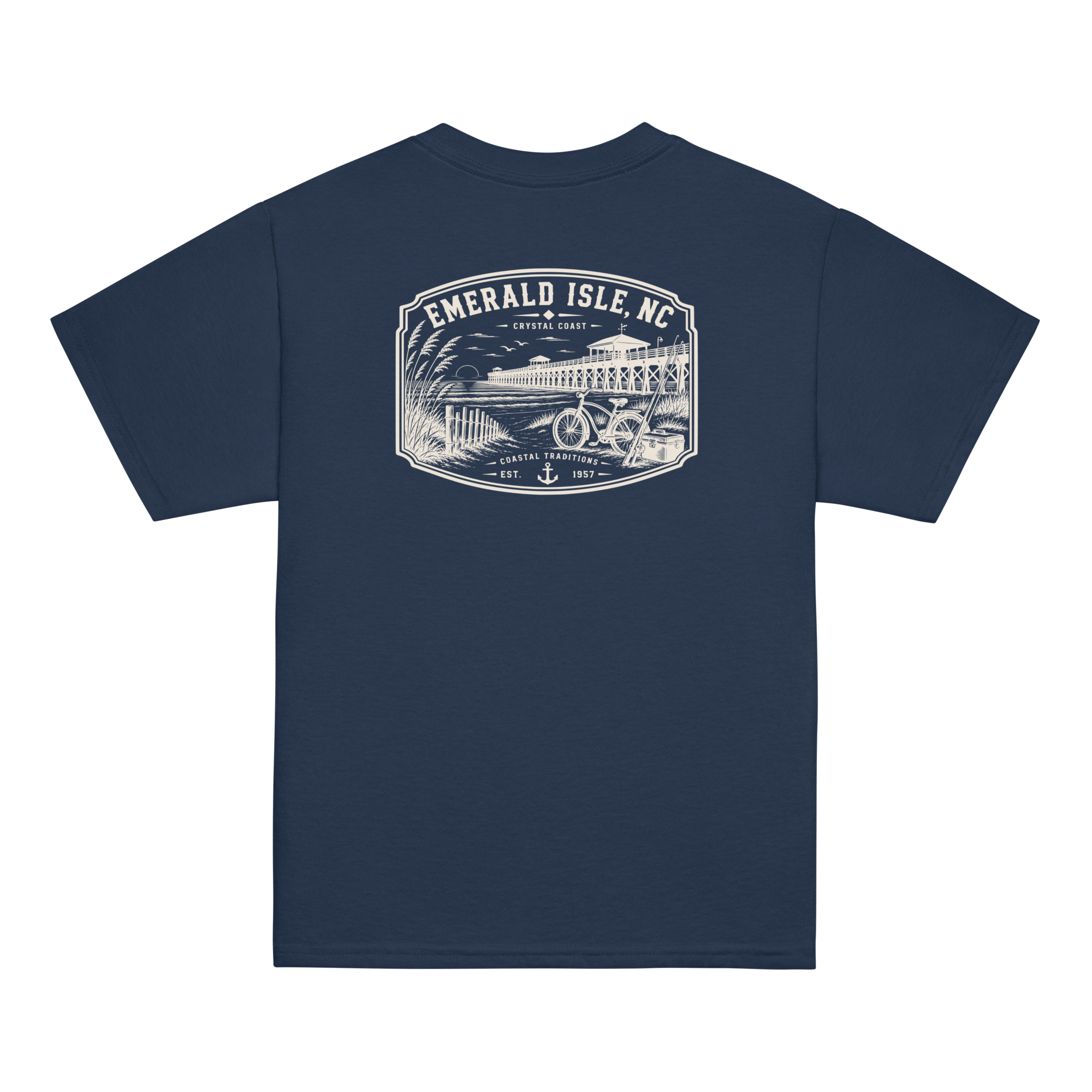 Emerald Isle, NC - Day By The Pier - Youth Classic Tee