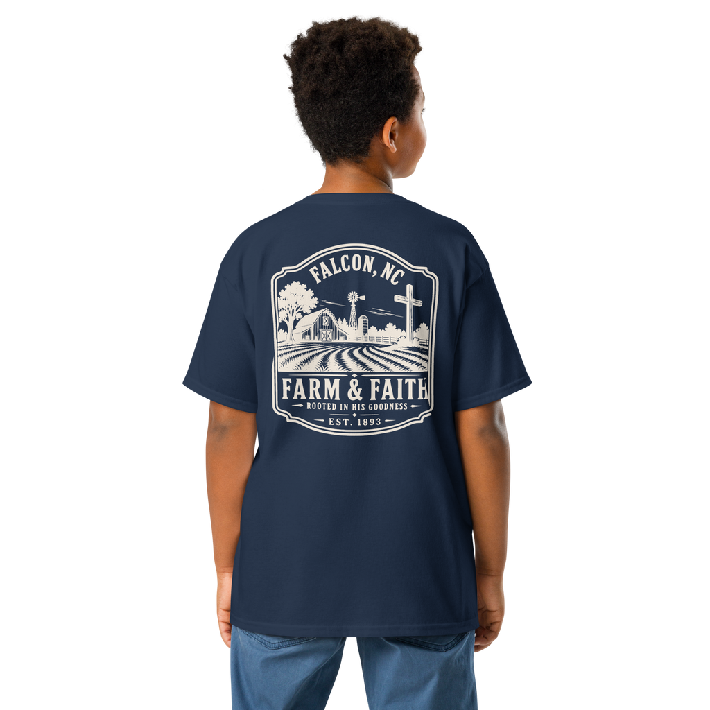 Falcon, NC - Farm & Faith - Youth Classic Tee