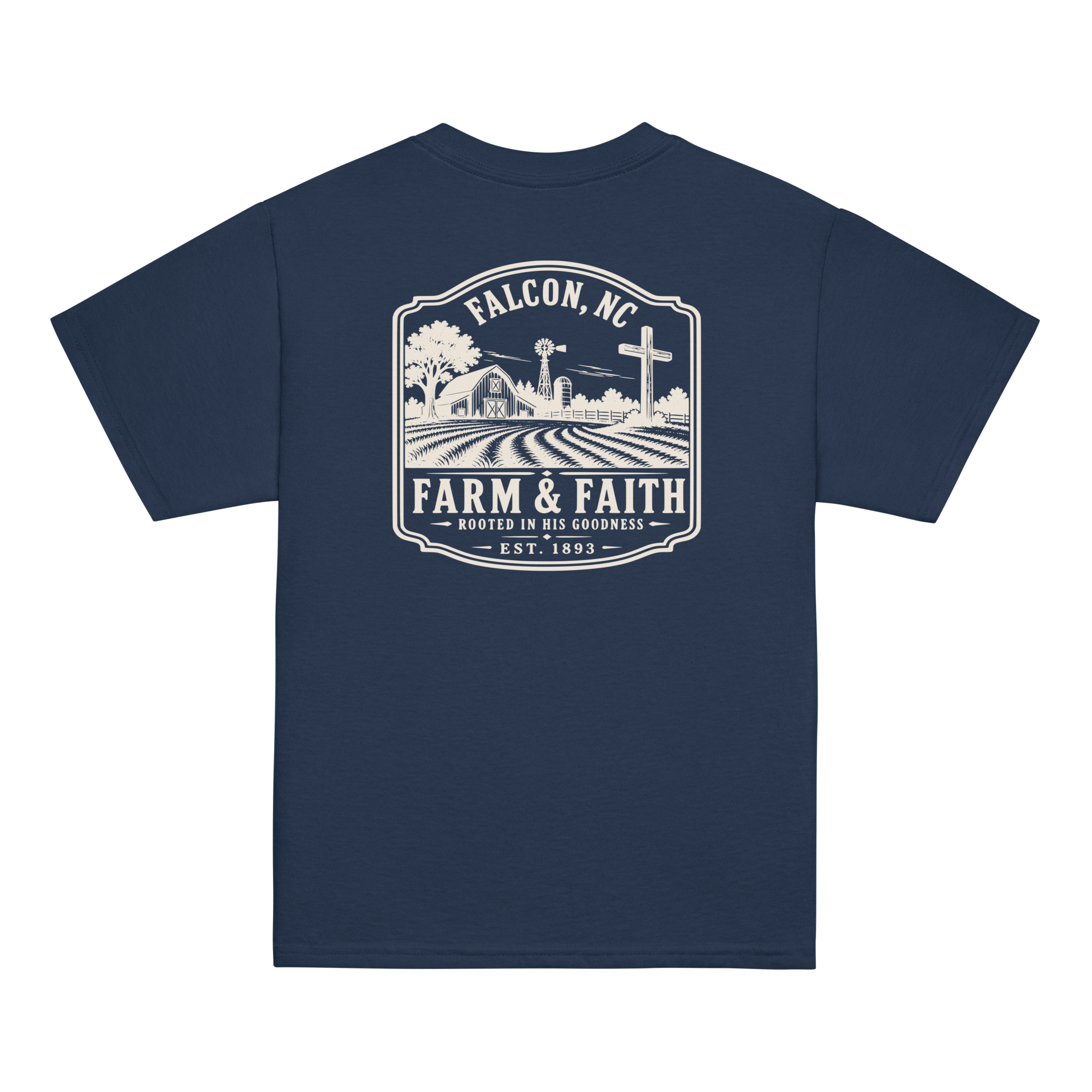 Falcon, NC - Farm & Faith - Youth Classic Tee