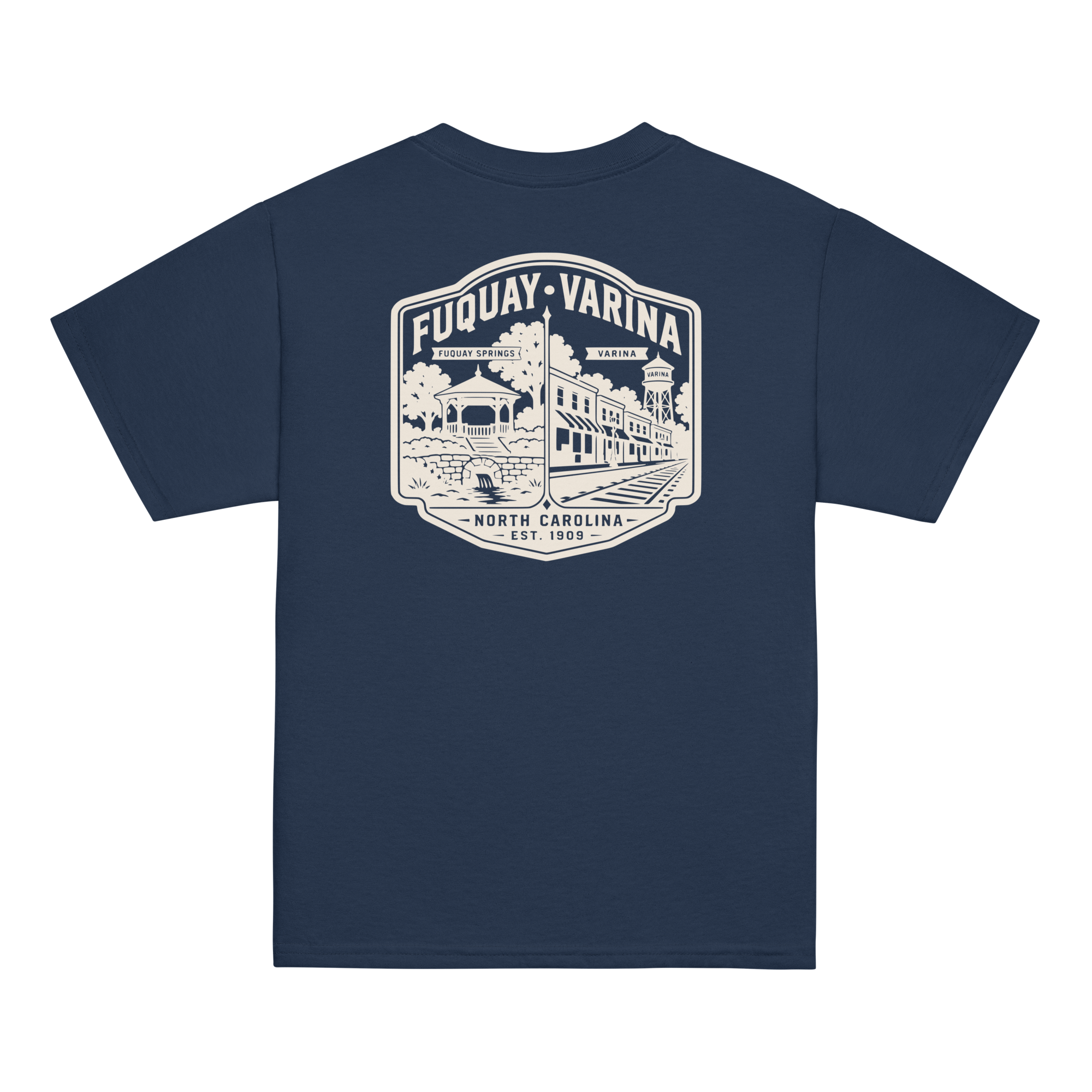Fuquay Varina, NC - Two Towns - Youth Classic Tee