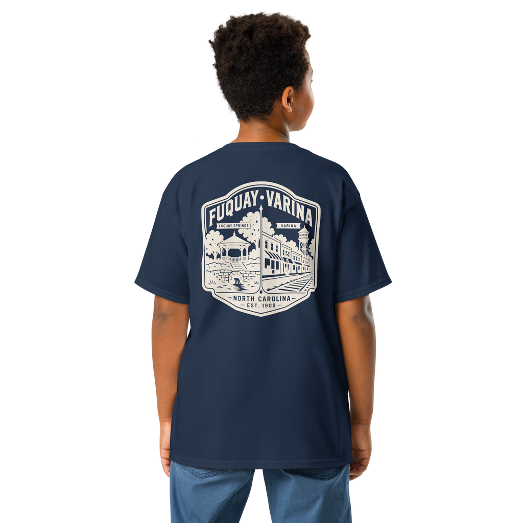 Fuquay Varina, NC - Two Towns Became One Home - Youth Classic Tee