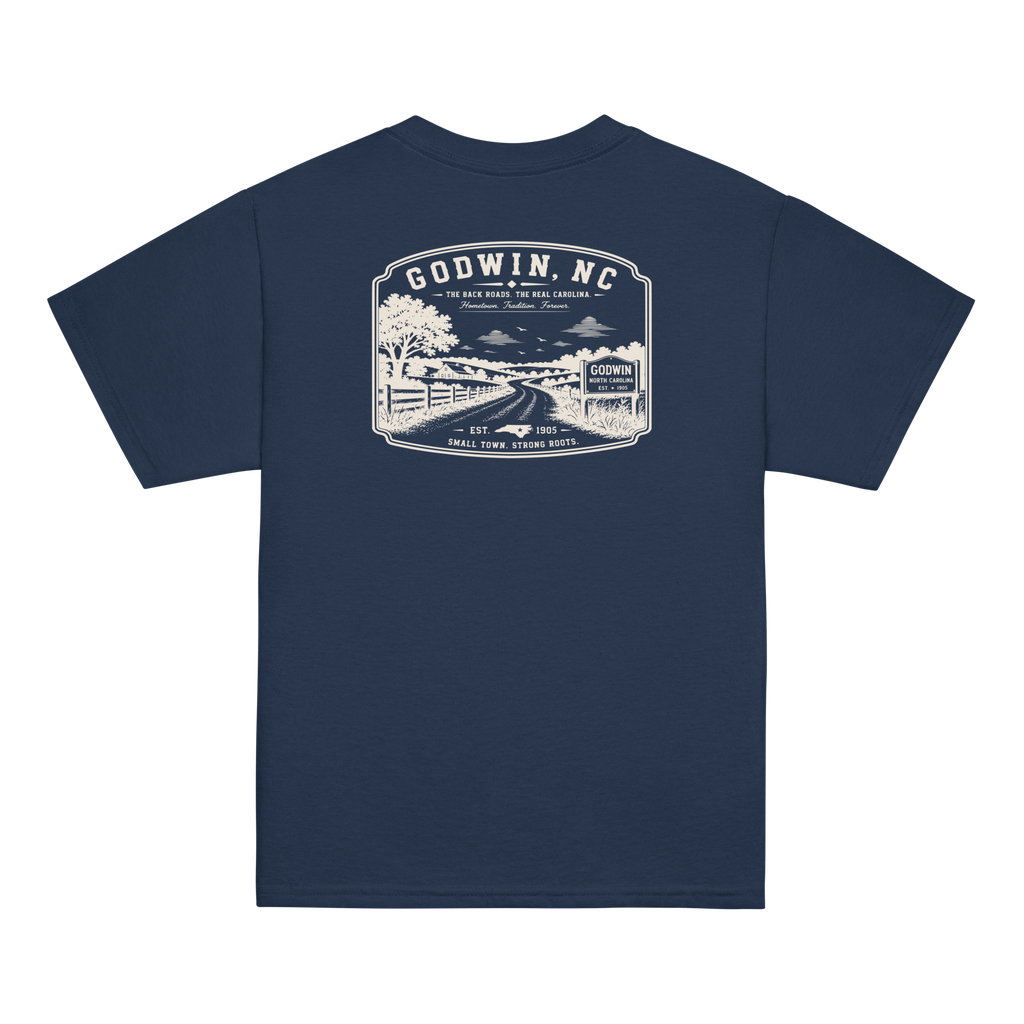 Godwin, NC - The Back Roads - Youth Classic Tee