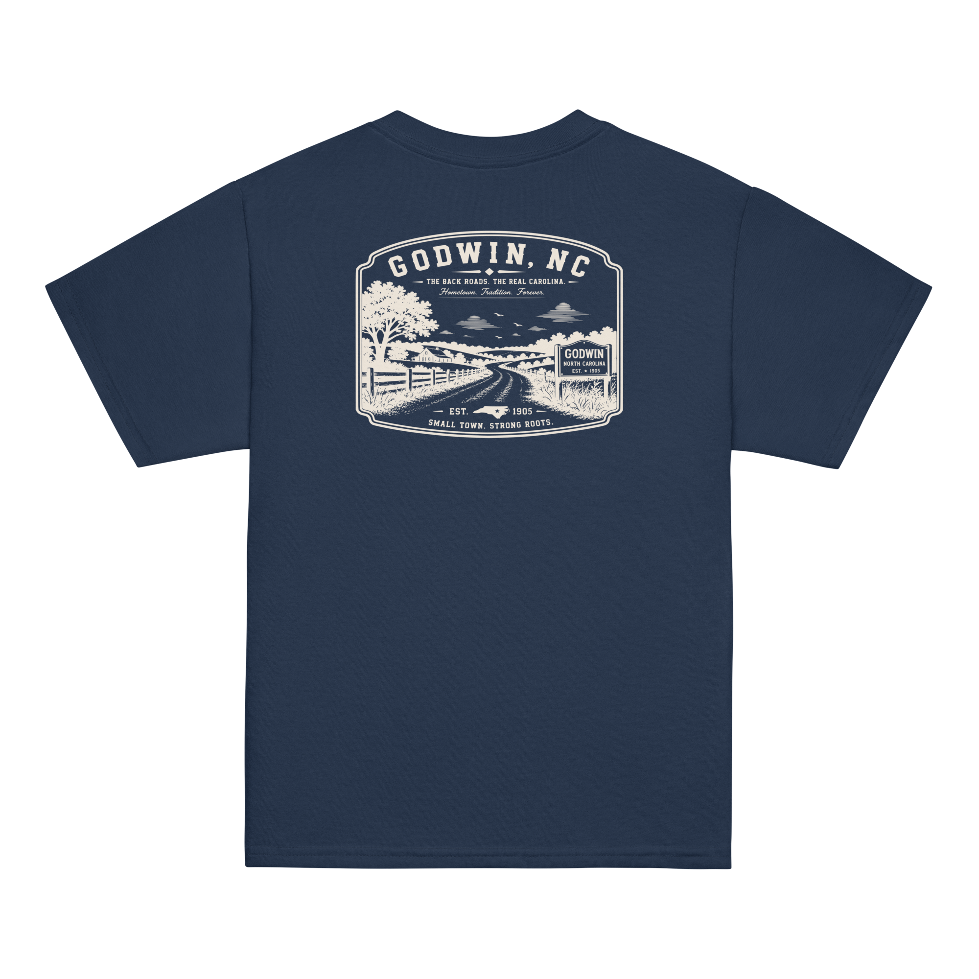 Godwin, NC - The Back Roads - Youth Classic Tee