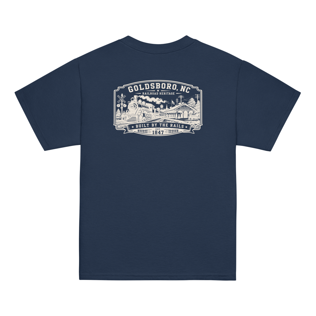 Goldsboro, NC - Built On Rails - Youth Classic Tee