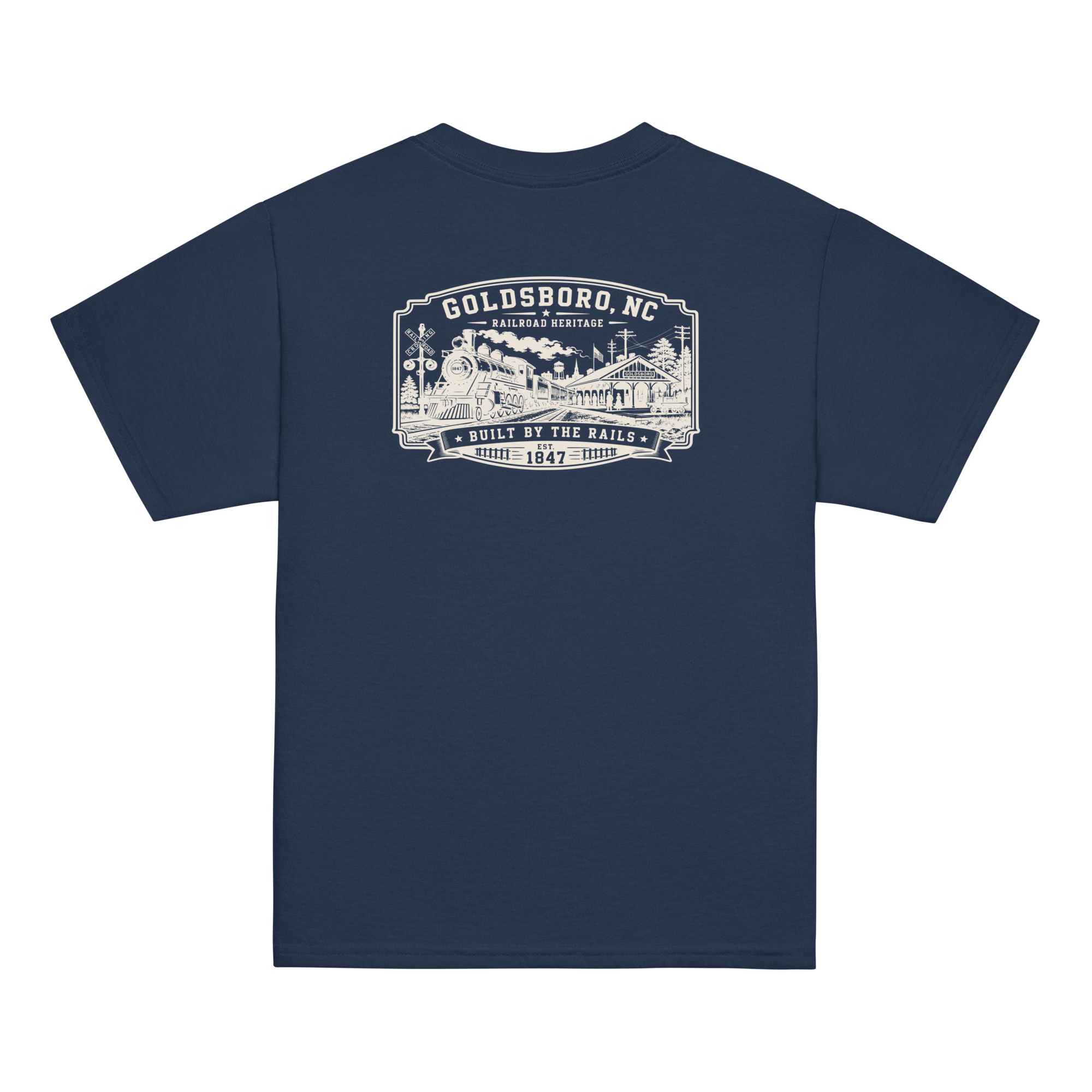Goldsboro, NC - Built On Rails - Youth Classic Tee