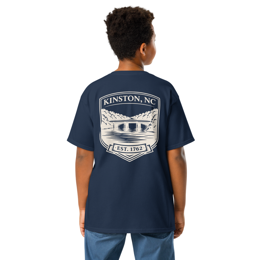 Kinston, NC - Neuse River Bridge - Youth Classic Tee