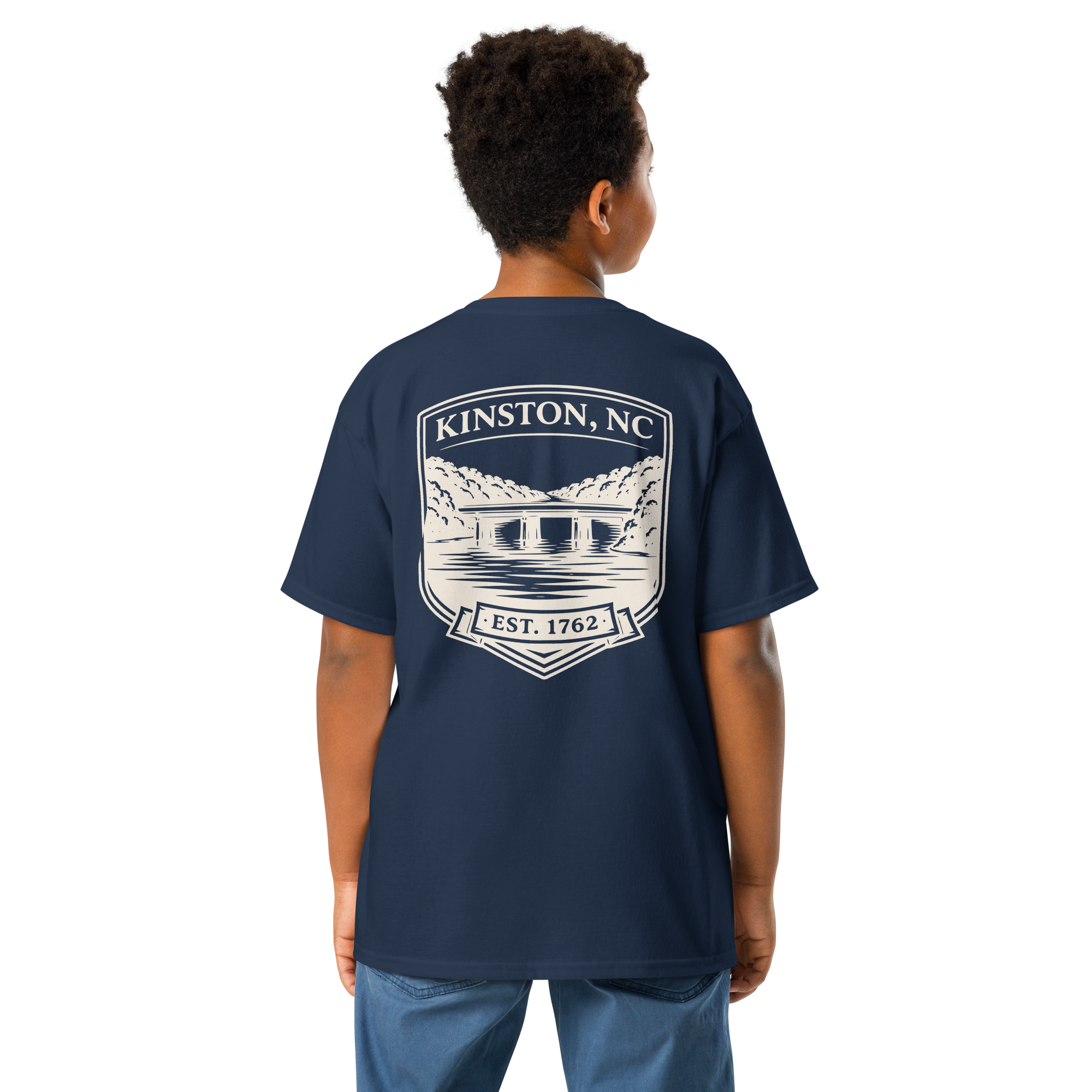 Kinston, NC - Neuse River Bridge - Youth Classic Tee