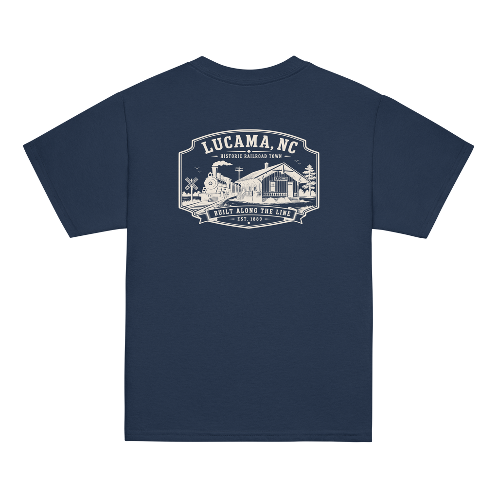 Lucama, NC - Built Along The Line - Youth Classic Tee