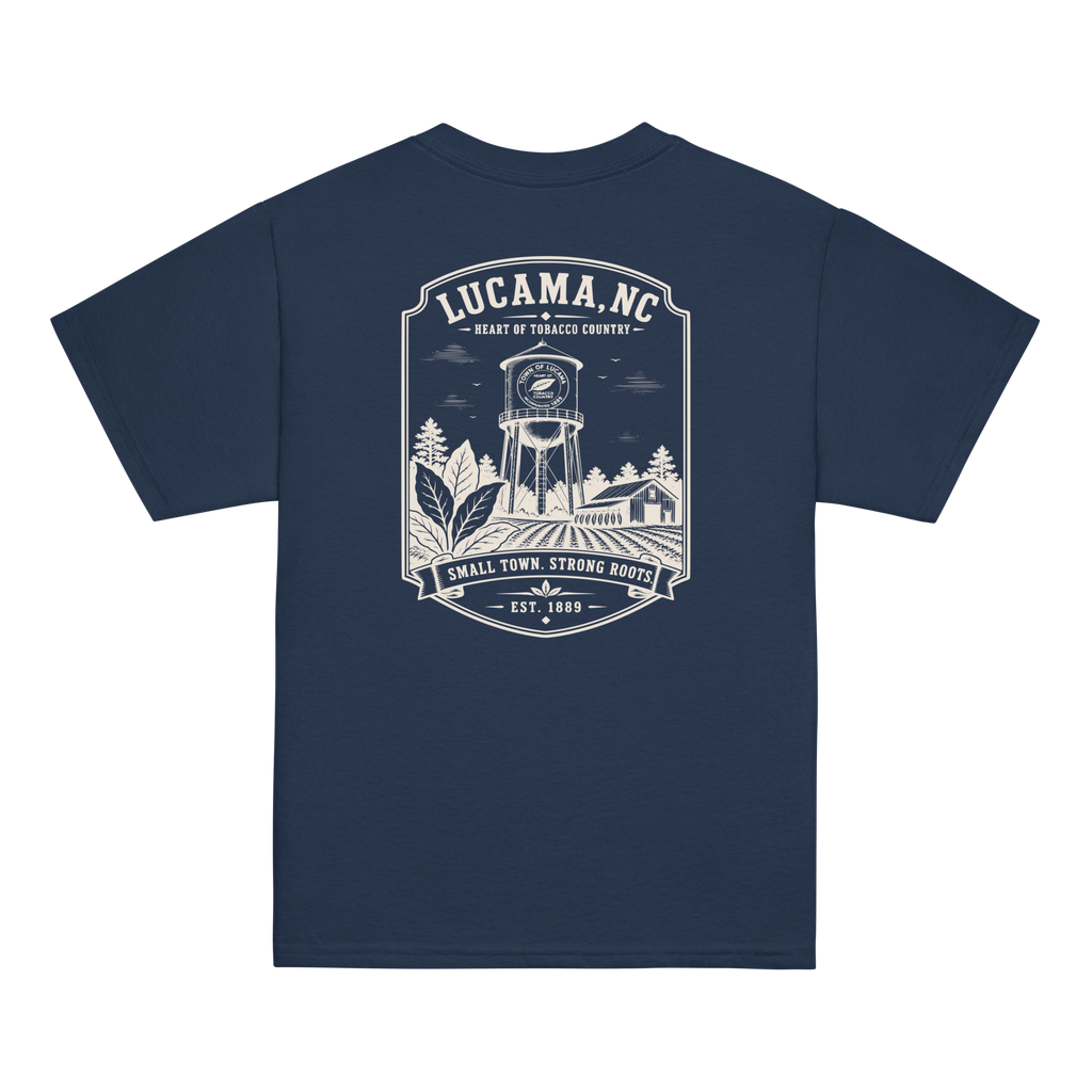 Lucama, NC - Small Town. Strong Roots. - Youth Classic Tee