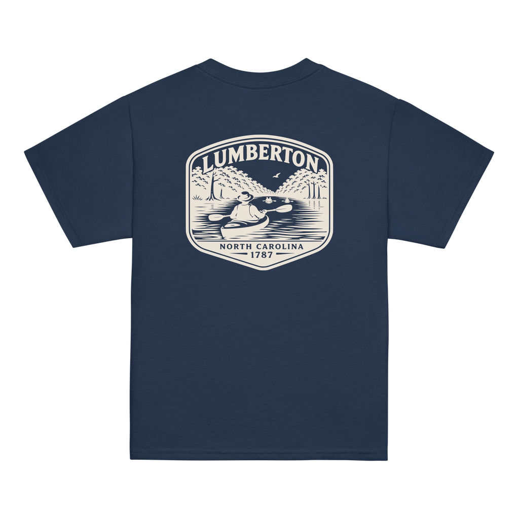 Lumberton, NC - Kayak on the River - Youth Classic Tee