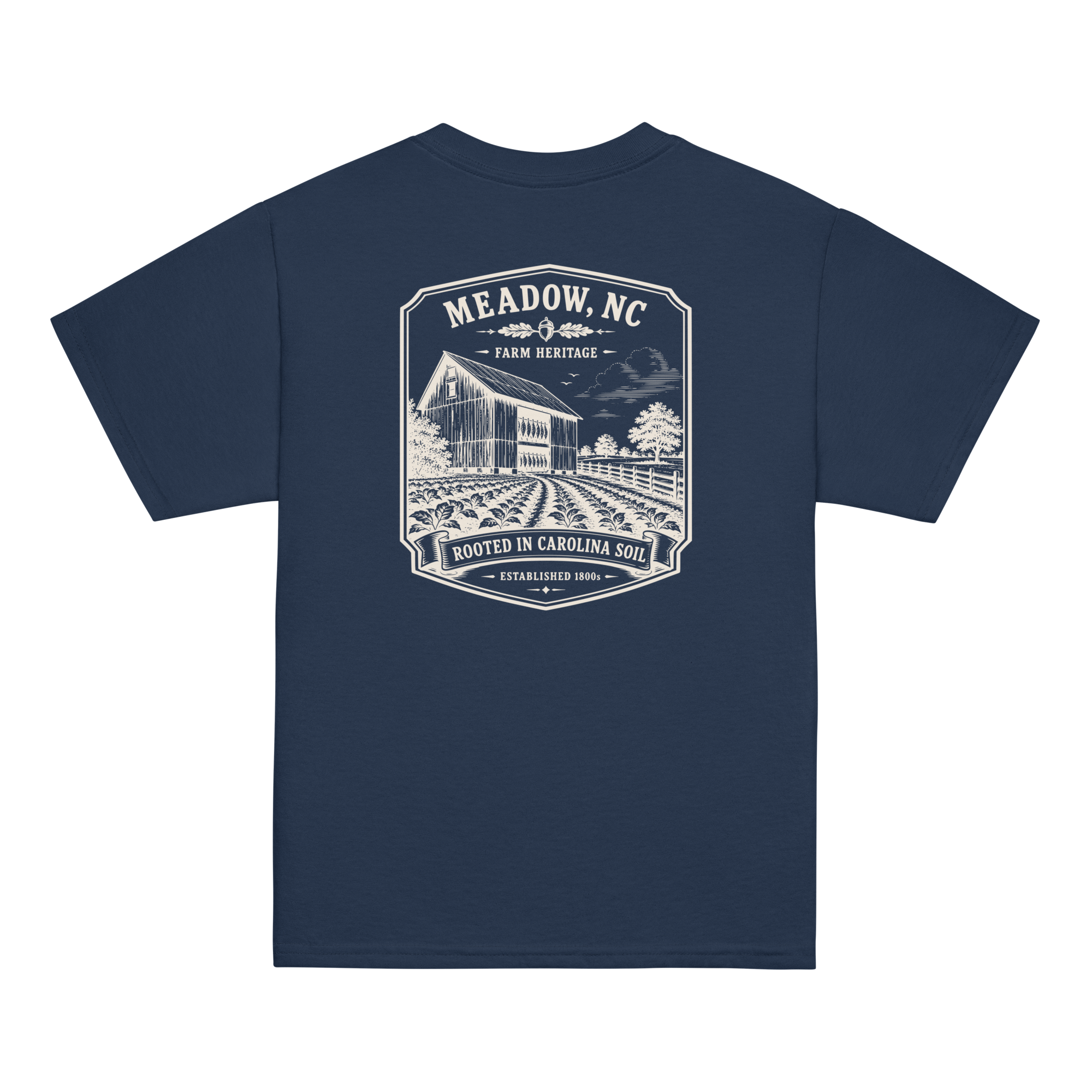 Meadow, NC - Rooted In Carolina - Youth Classic Tee