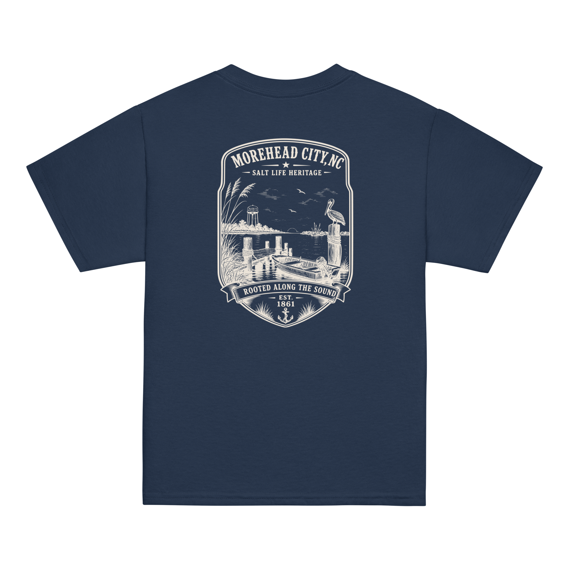 Morehead City, NC - Rooted Along The Sound- Youth Classic Tee