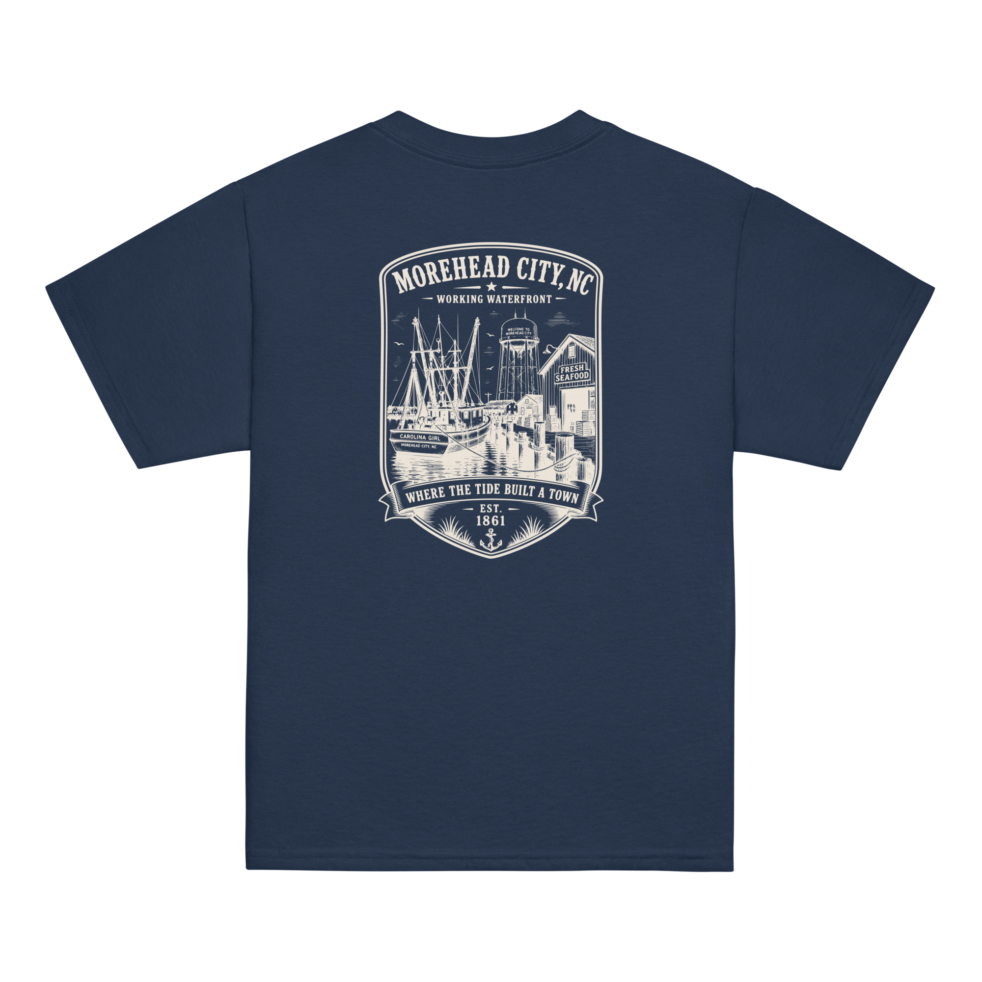 Morehead City, NC - Historic Waterfront - Youth Classic Tee