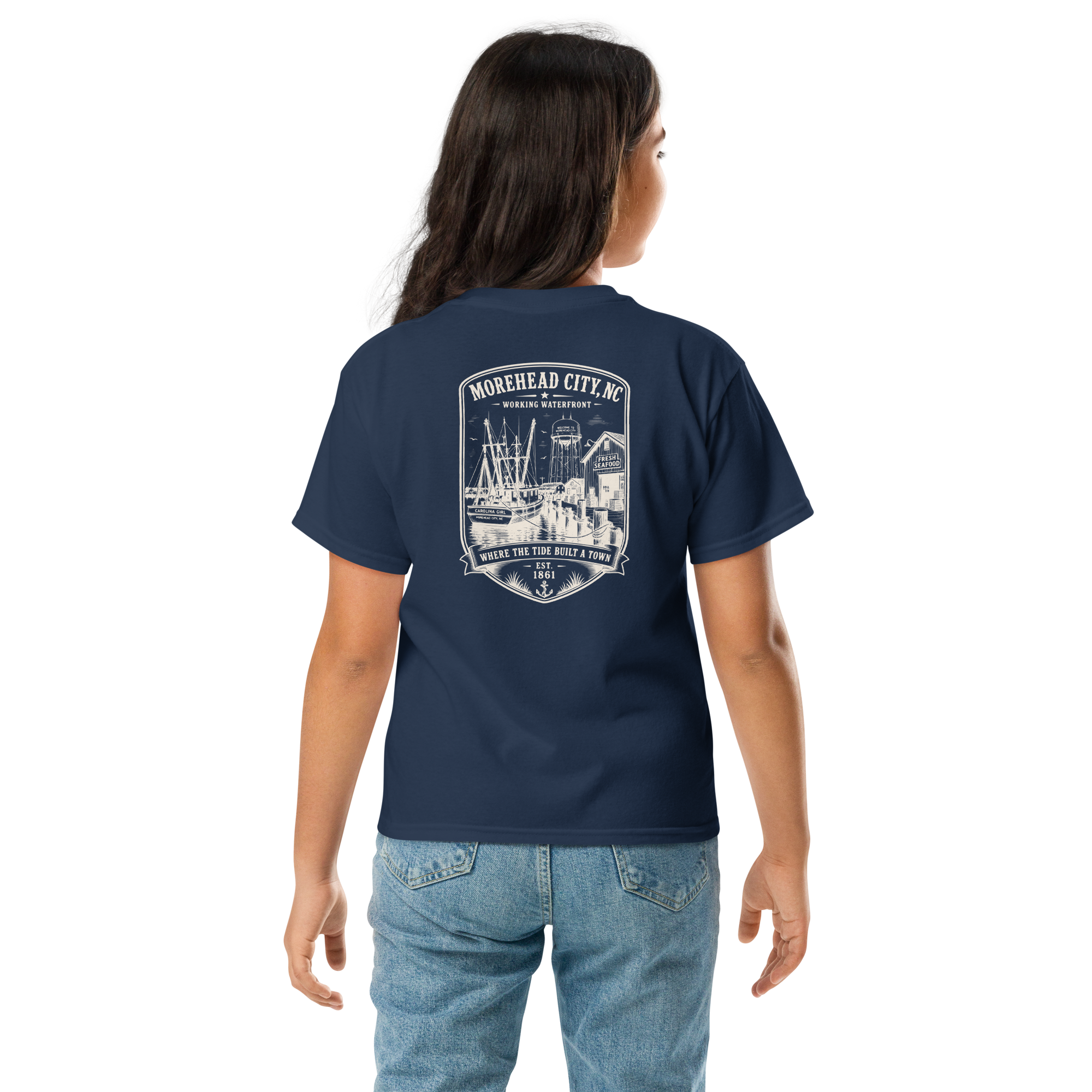 Morehead City, NC - Historic Waterfront - Youth Classic Tee