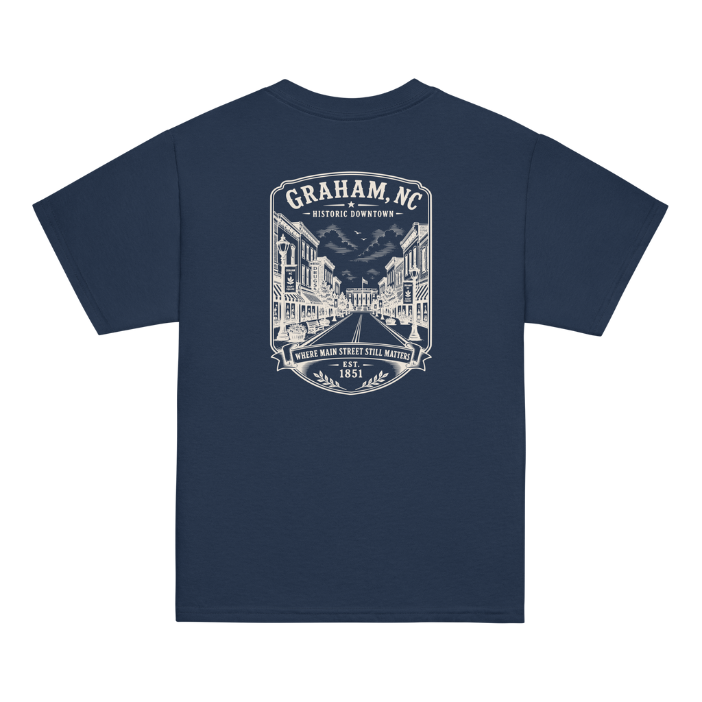 Graham, NC - Historic Courthouse - Youth Classic Tee
