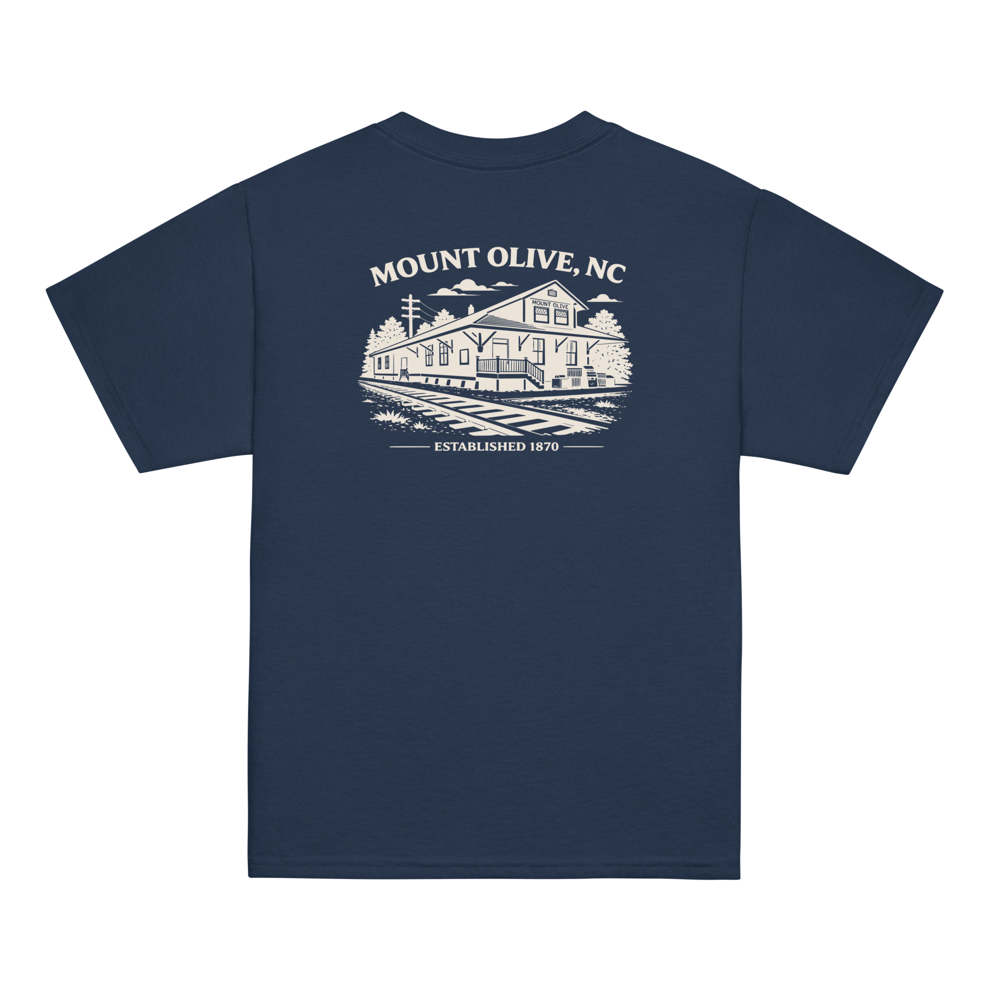 Mount Olive, NC - Train Depot - Youth Classic Tee