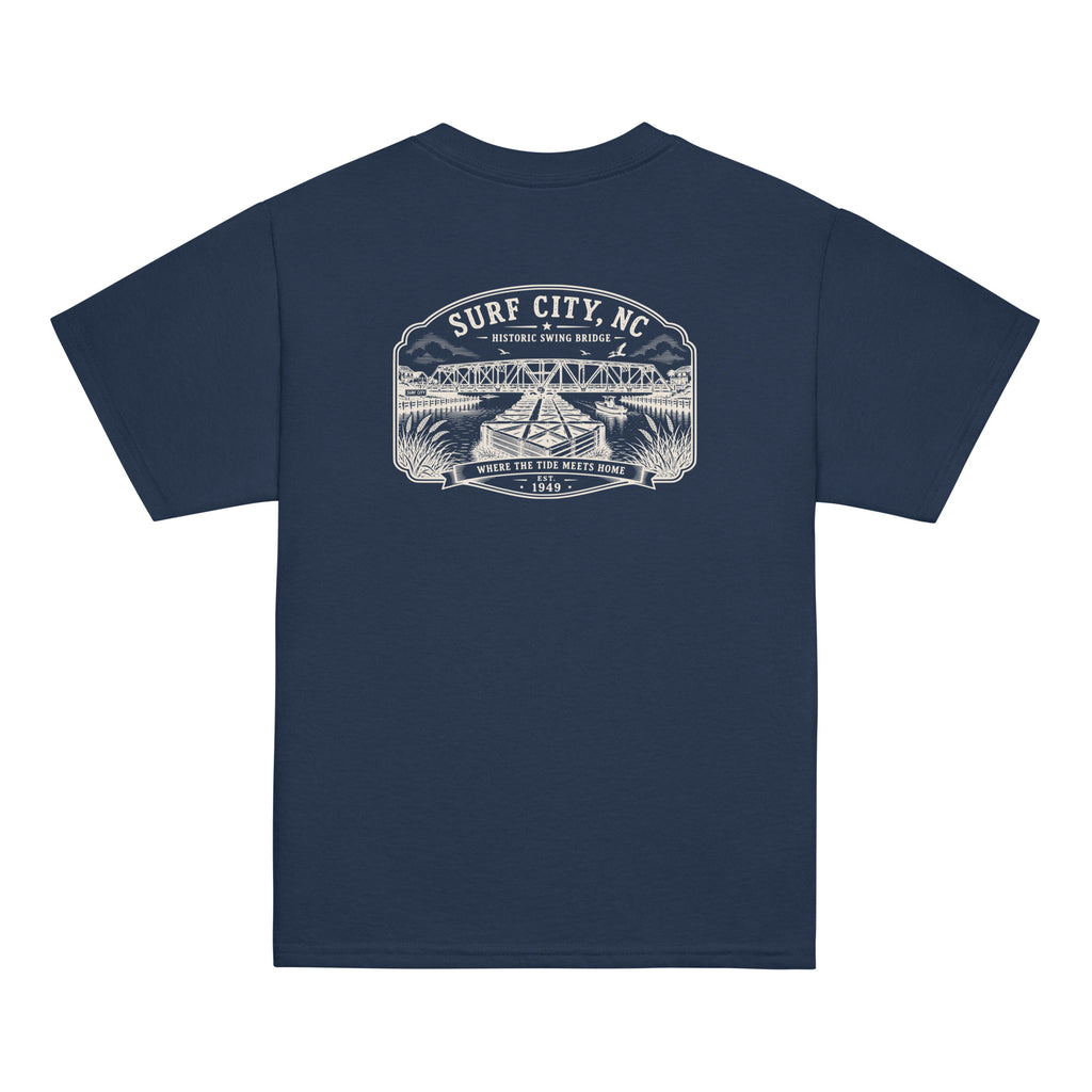 Surf City, NC - Swing Bridge - Youth Classic Tee