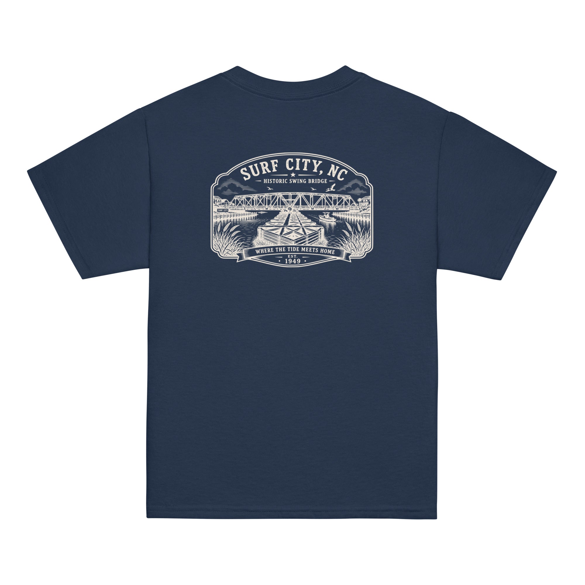 Surf City, NC - Swing Bridge - Youth Classic Tee