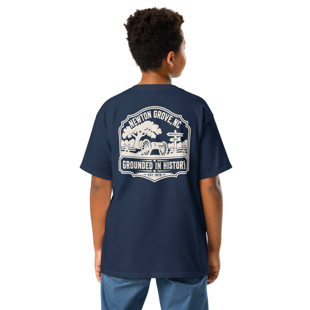 Newton Grove, NC - Grounded In History - Youth Classic Tee