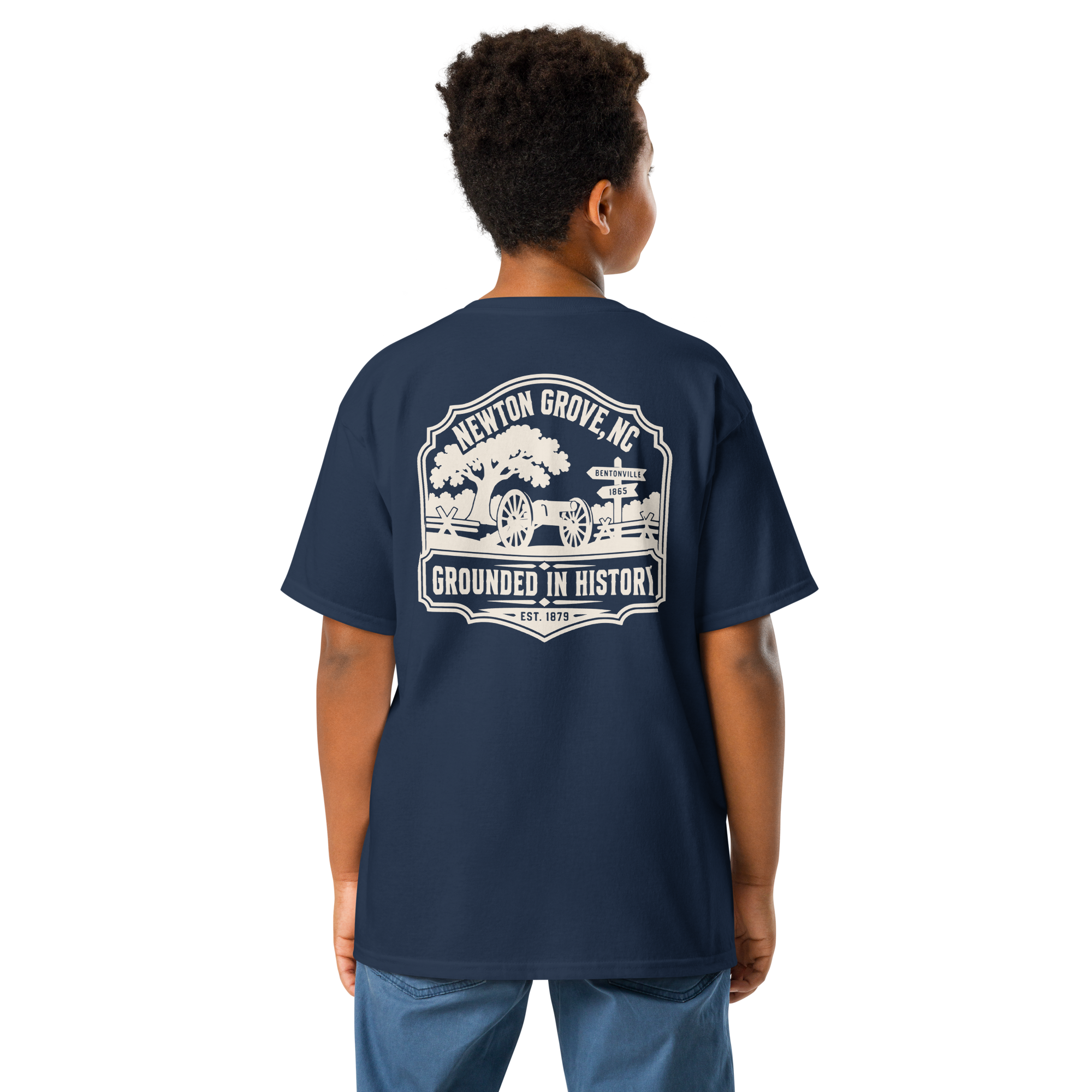 Newton Grove, NC - Grounded In History - Youth Classic Tee