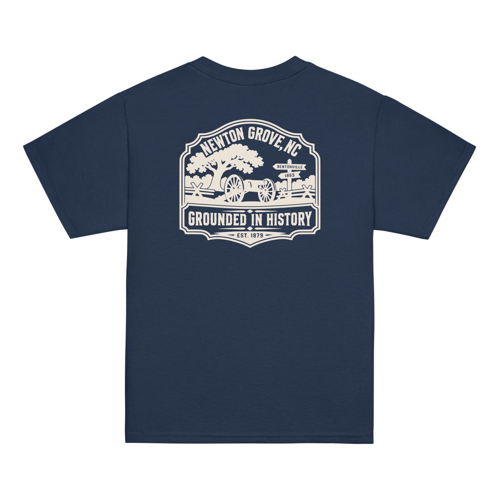 Newton Grove, NC - Grounded In History - Youth Classic Tee