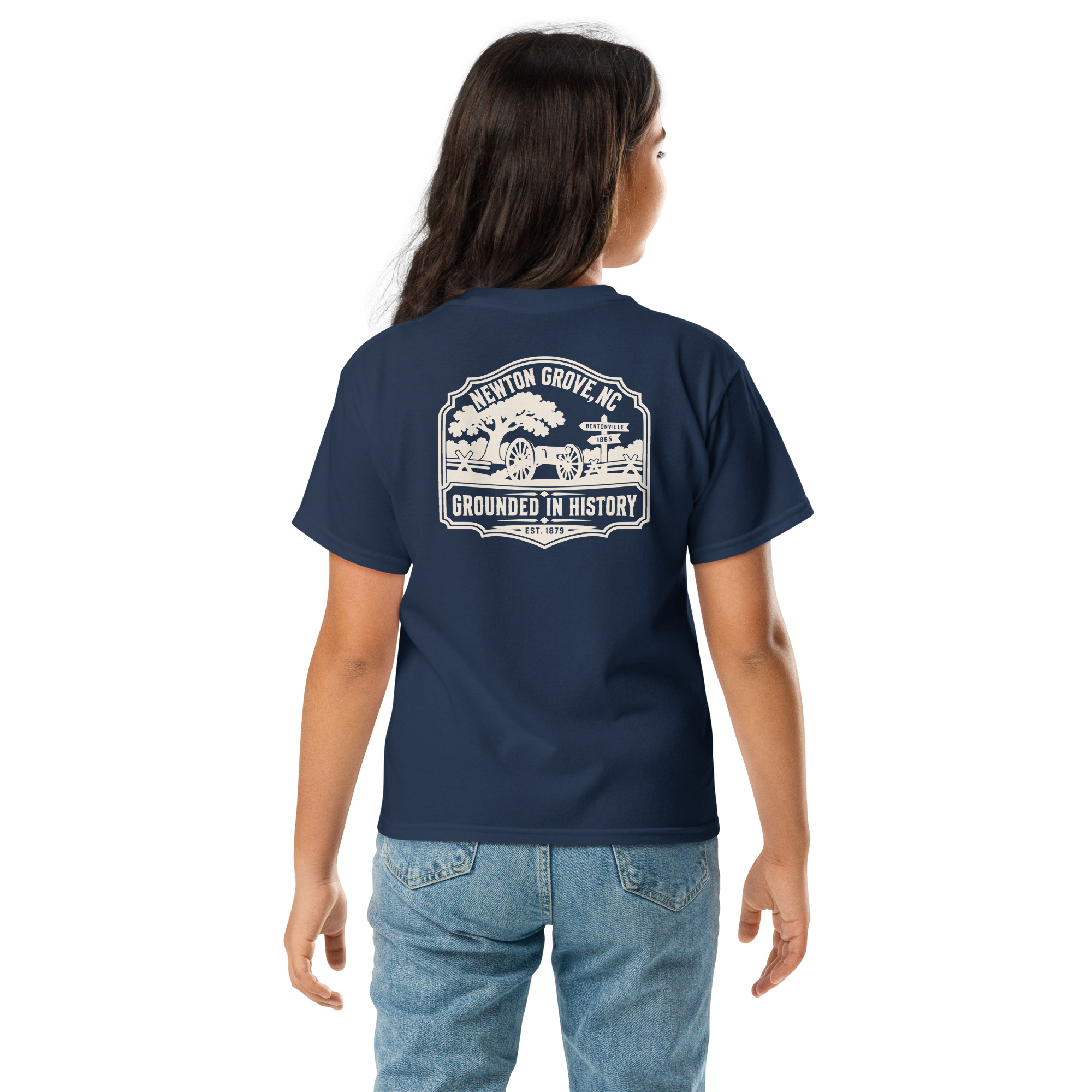 Newton Grove, NC - Grounded In History - Youth Classic Tee