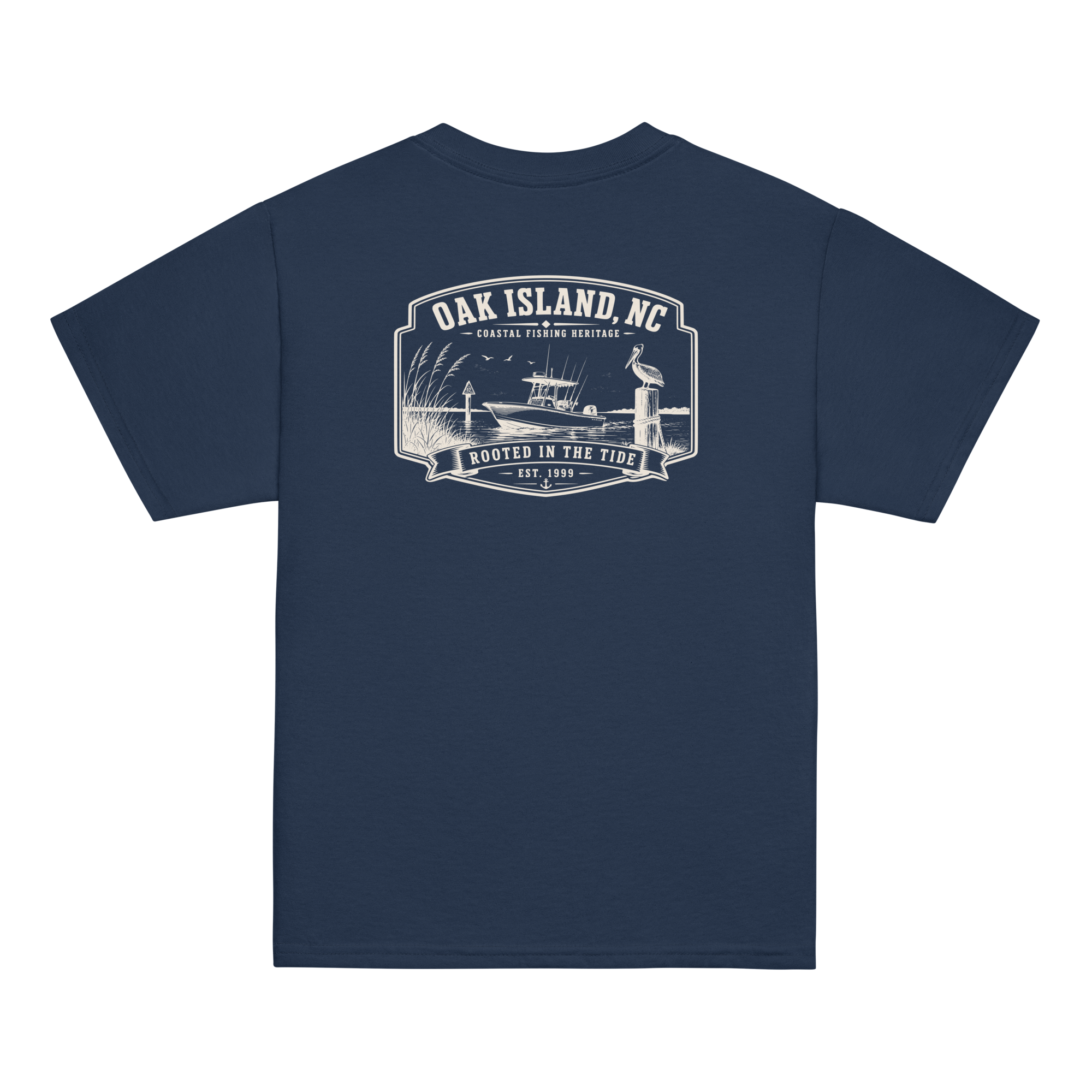 Oak Island, NC - Rooted In The Tide - Youth Classic Tee