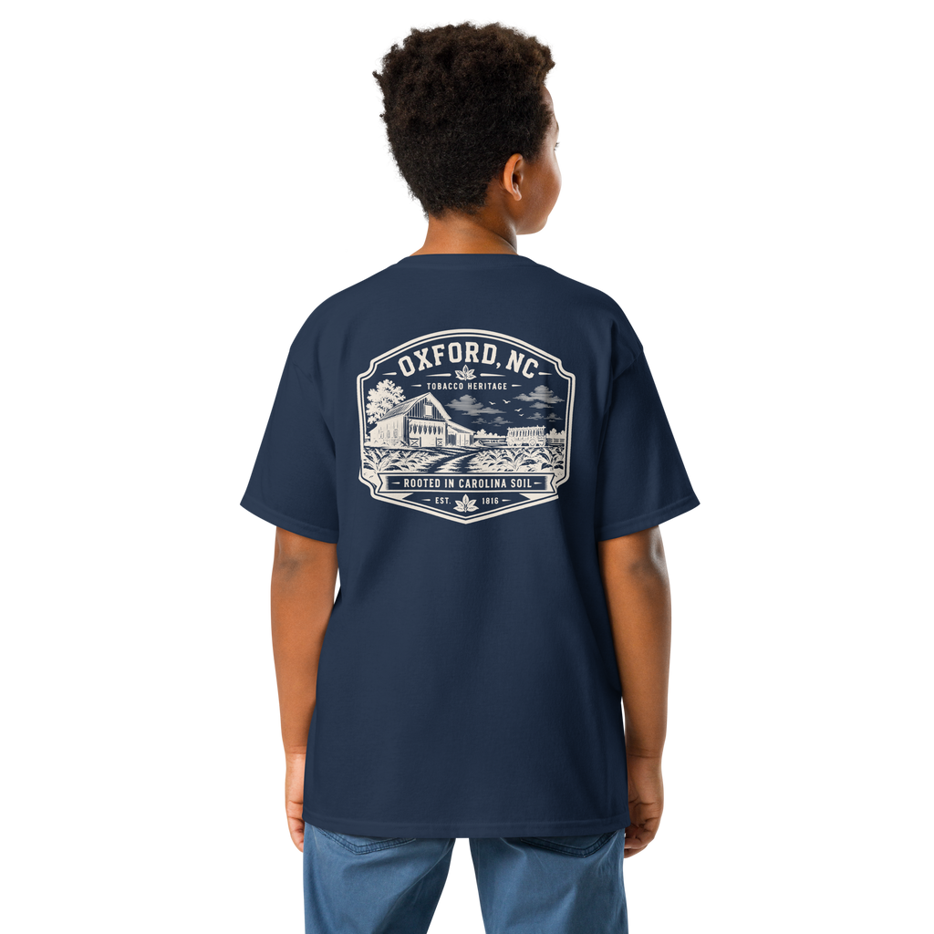 Oxford, NC - Rooted In Carolina - Youth Classic Tee