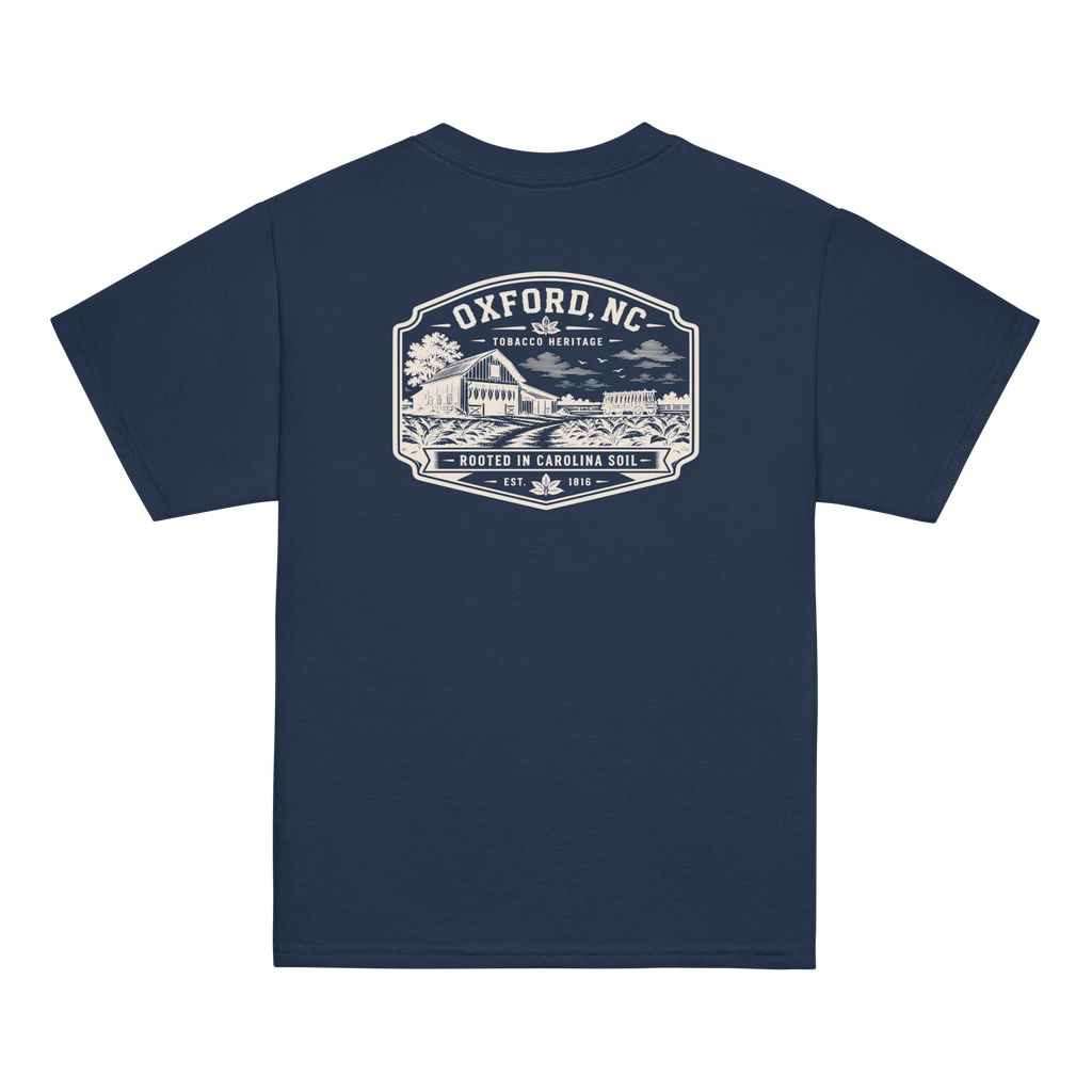Oxford, NC - Rooted In Carolina - Youth Classic Tee