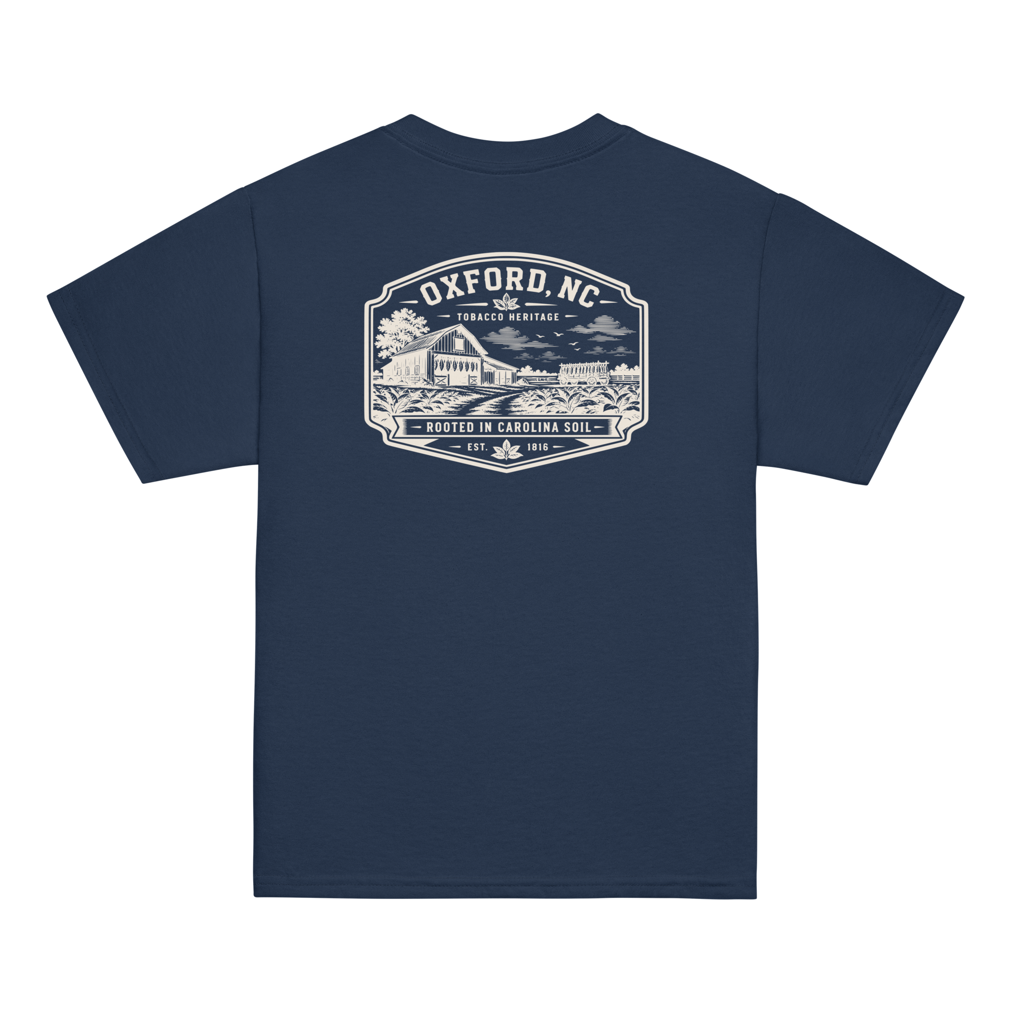 Oxford, NC - Rooted In Carolina - Youth Classic Tee