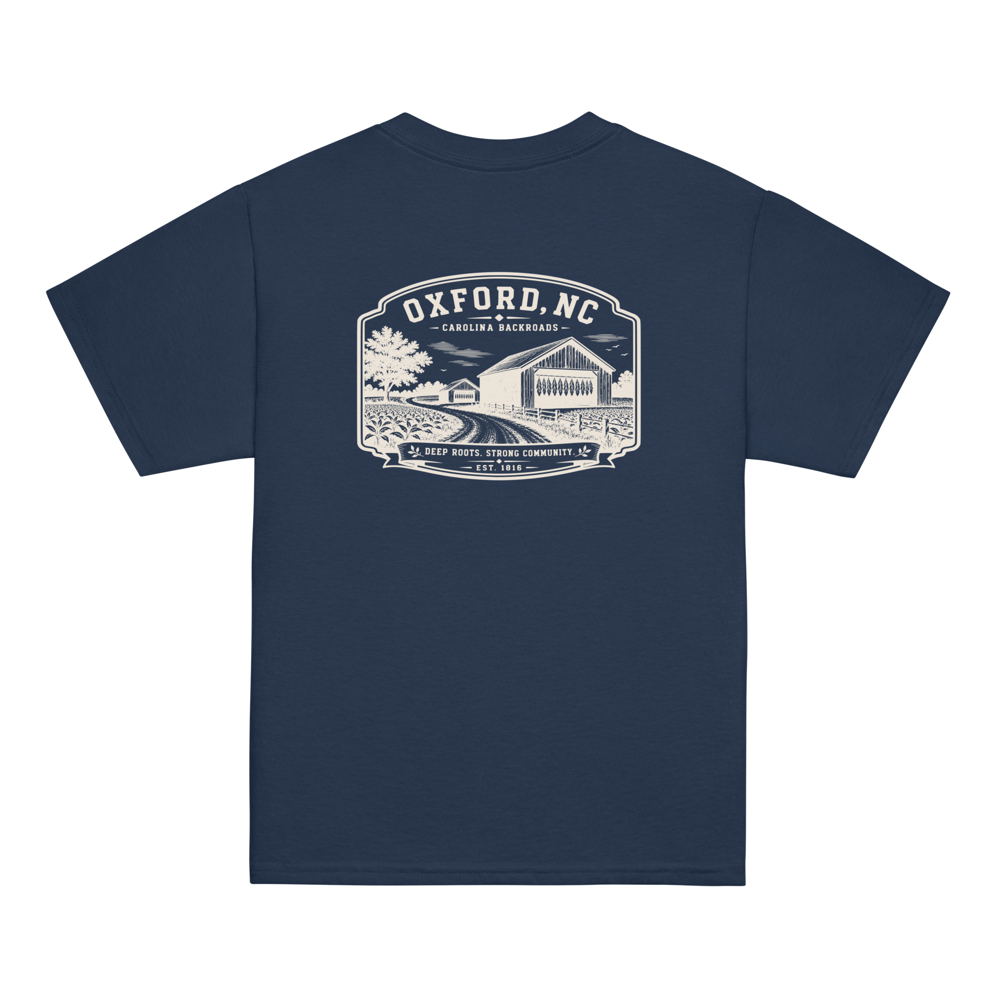 Oxford, NC - Carolina Backroads - Youth Classic Tee