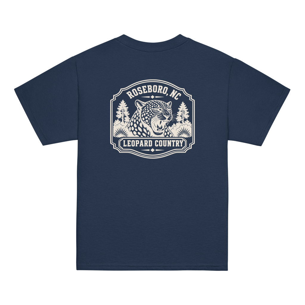 Roseboro, NC - Leopard Country - Youth Classic Tee