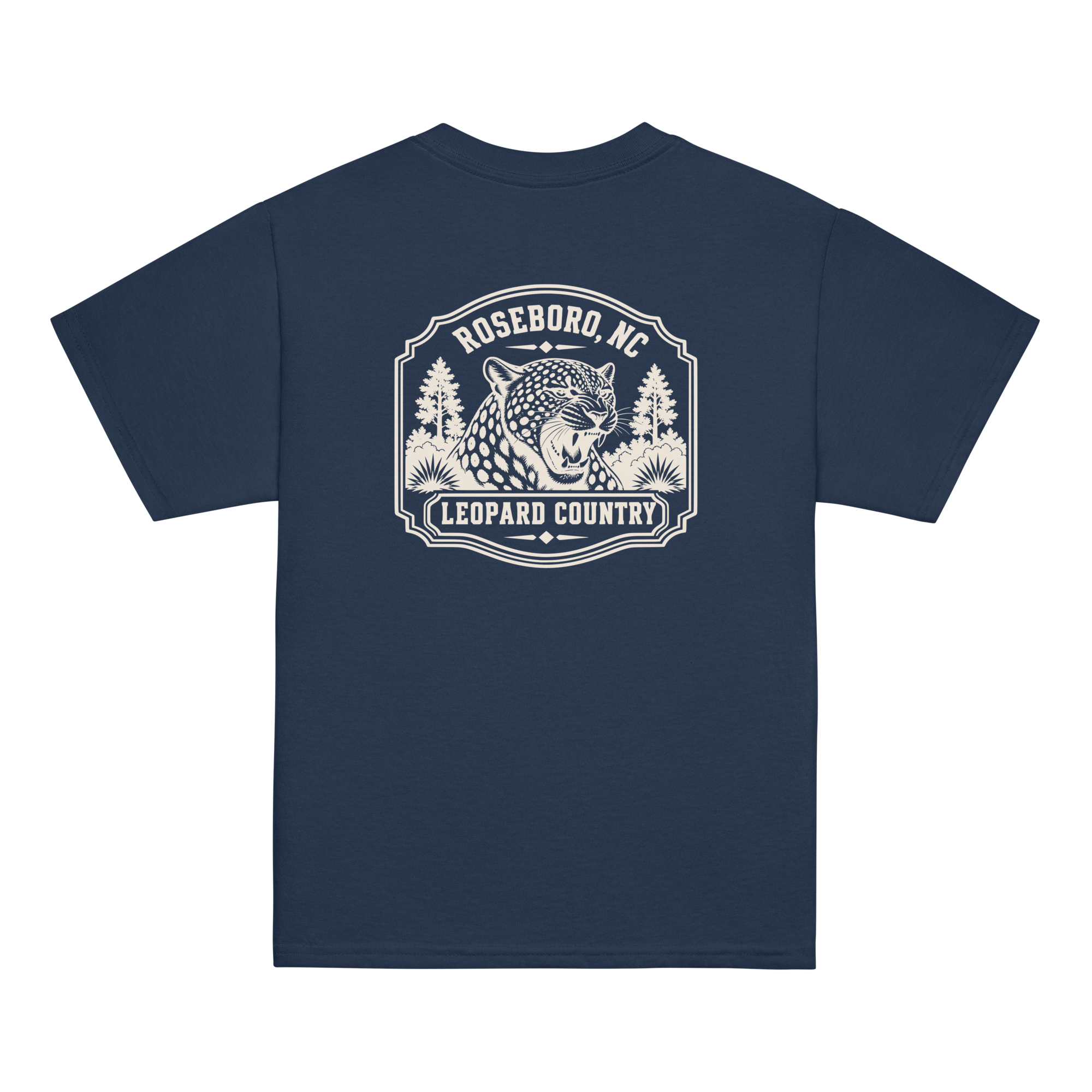 Roseboro, NC - Leopard Country - Youth Classic Tee