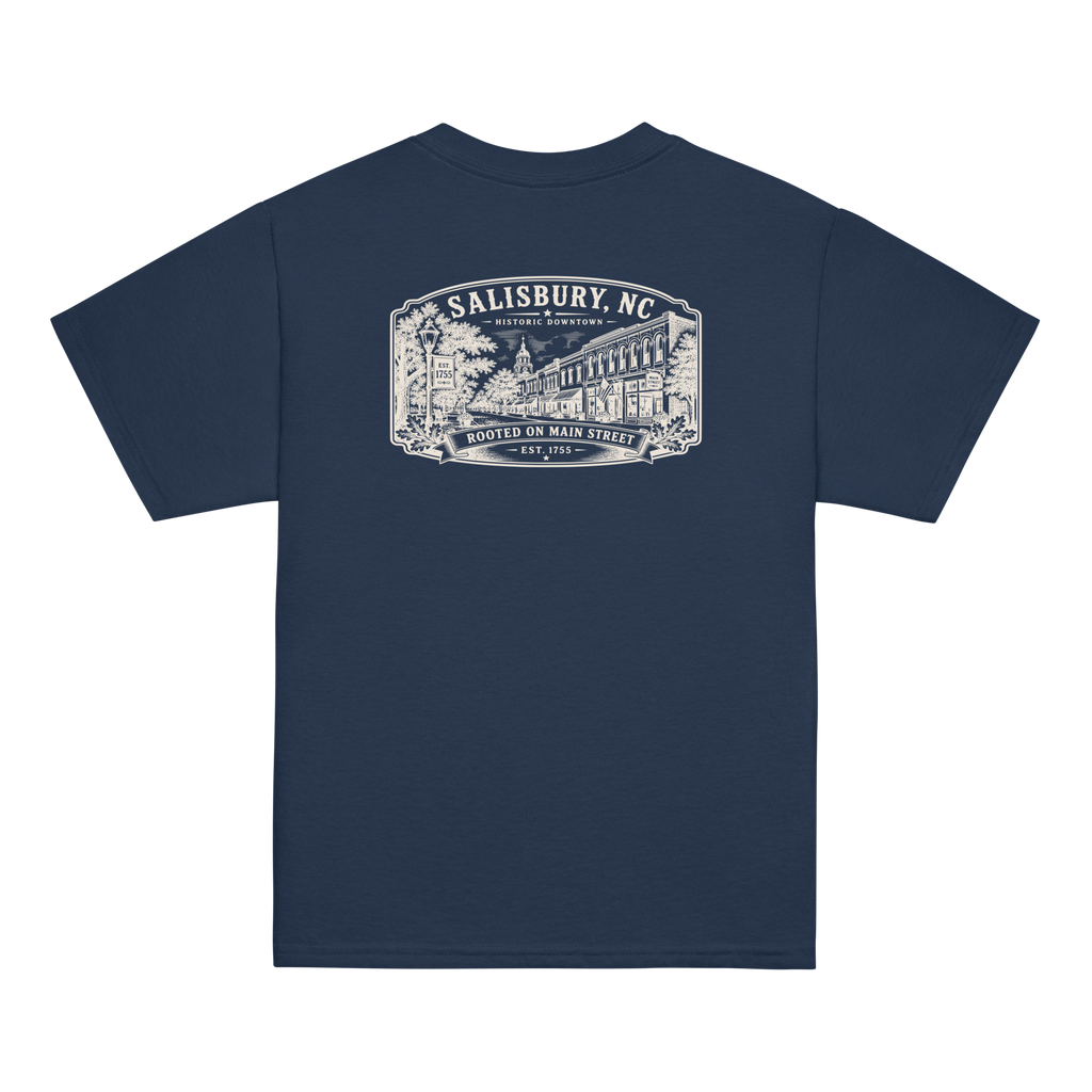 Salisbury, NC - Rooted On Main Street - Youth Classic Tee