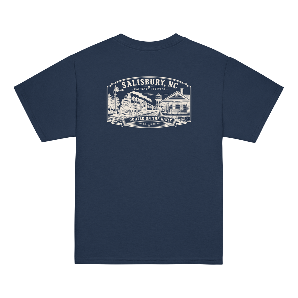 Salisbury, NC - Rooted On The Rails - Youth Classic Tee