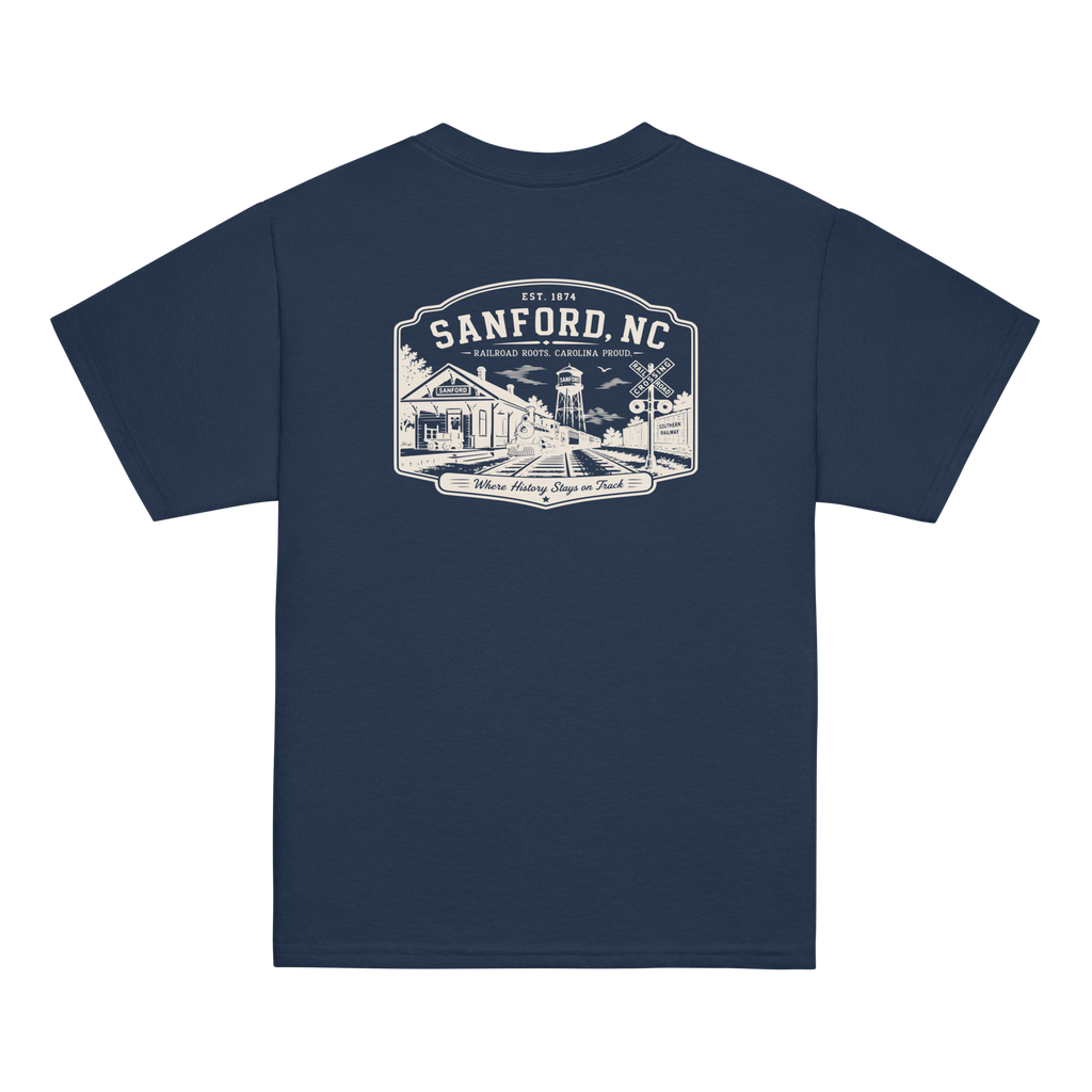 Sanford, NC - Railroad Roots - Youth Classic Tee