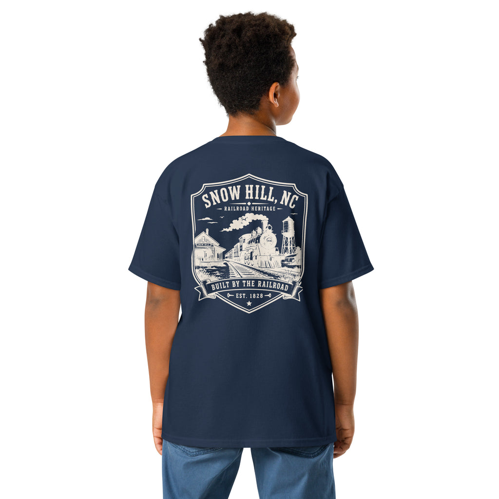 Snow Hill, NC - Built By The Railroad - Youth Classic Tee