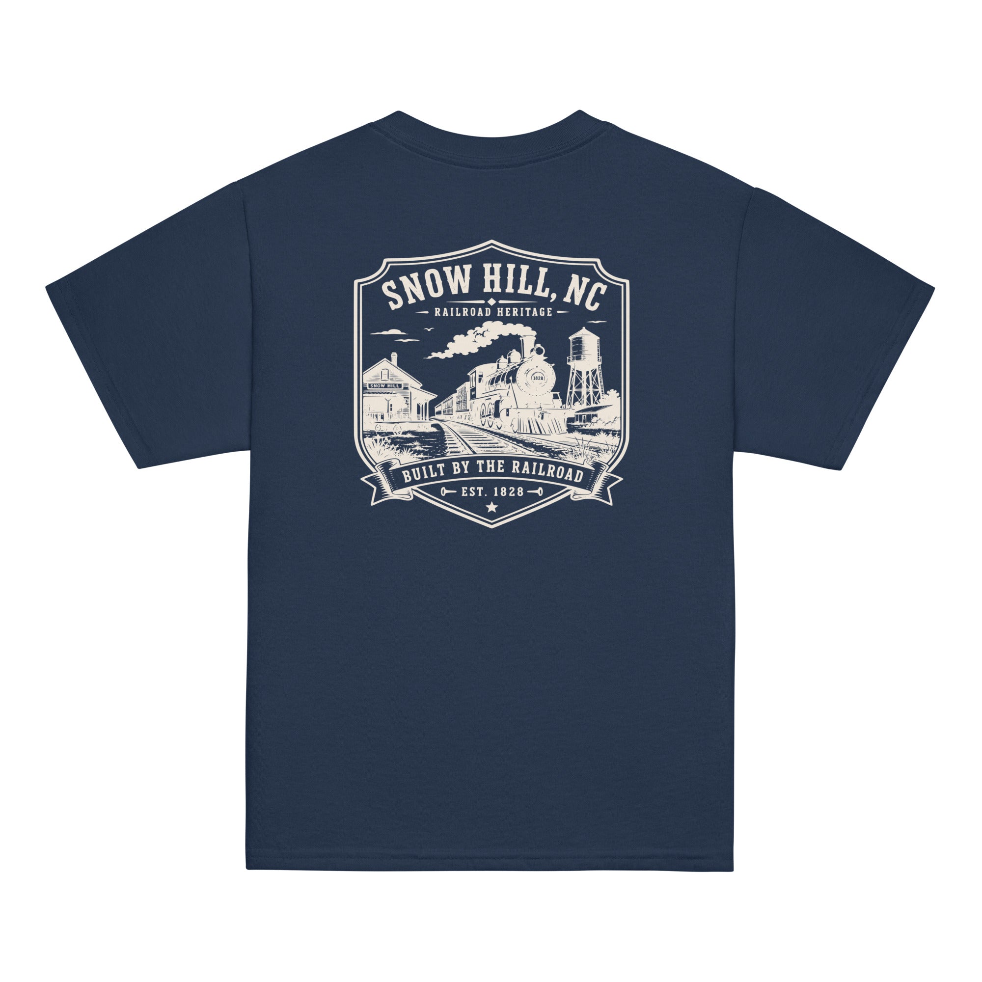 Snow Hill, NC - Built By The Railroad - Youth Classic Tee