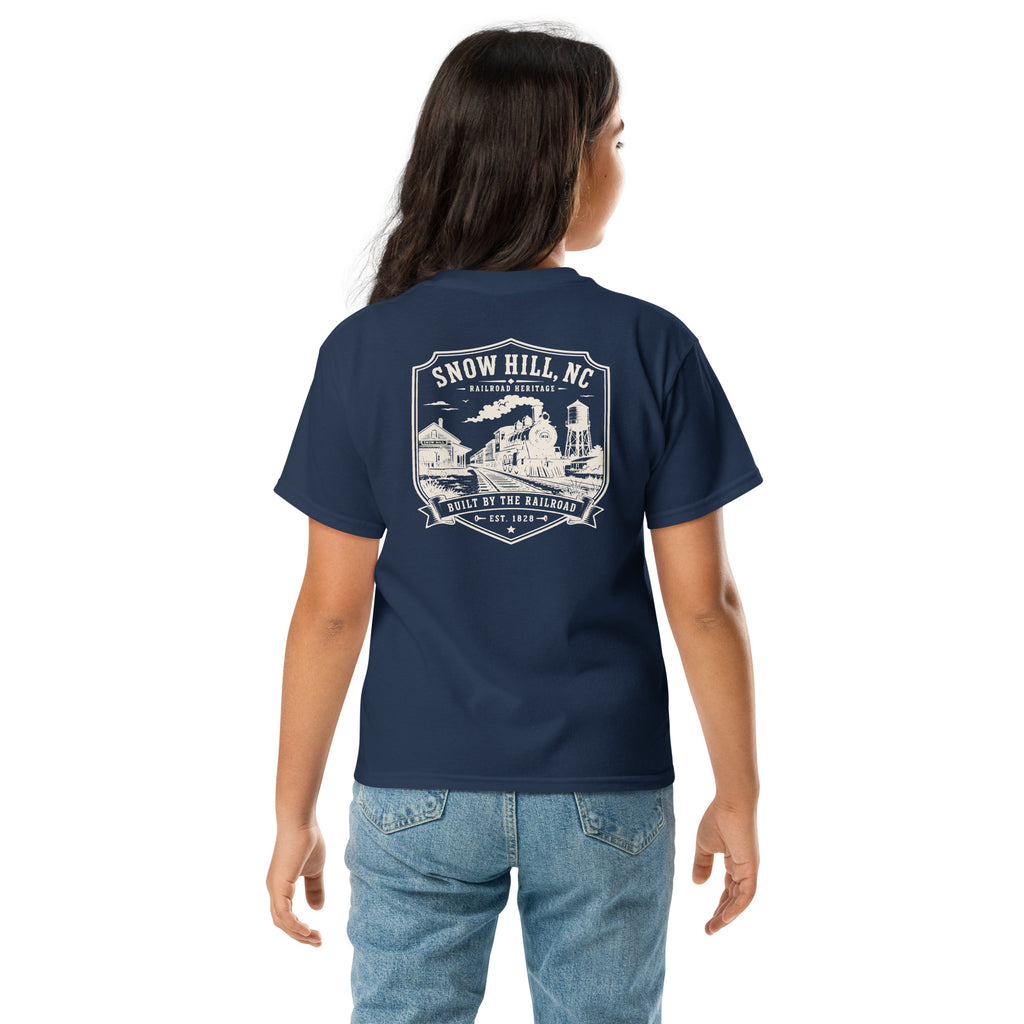 Snow Hill, NC - Built By The Railroad - Youth Classic Tee
