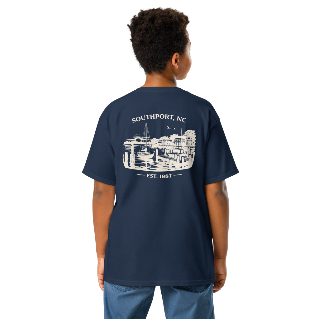 Southport, NC - Waterfront - Youth Classic Tee