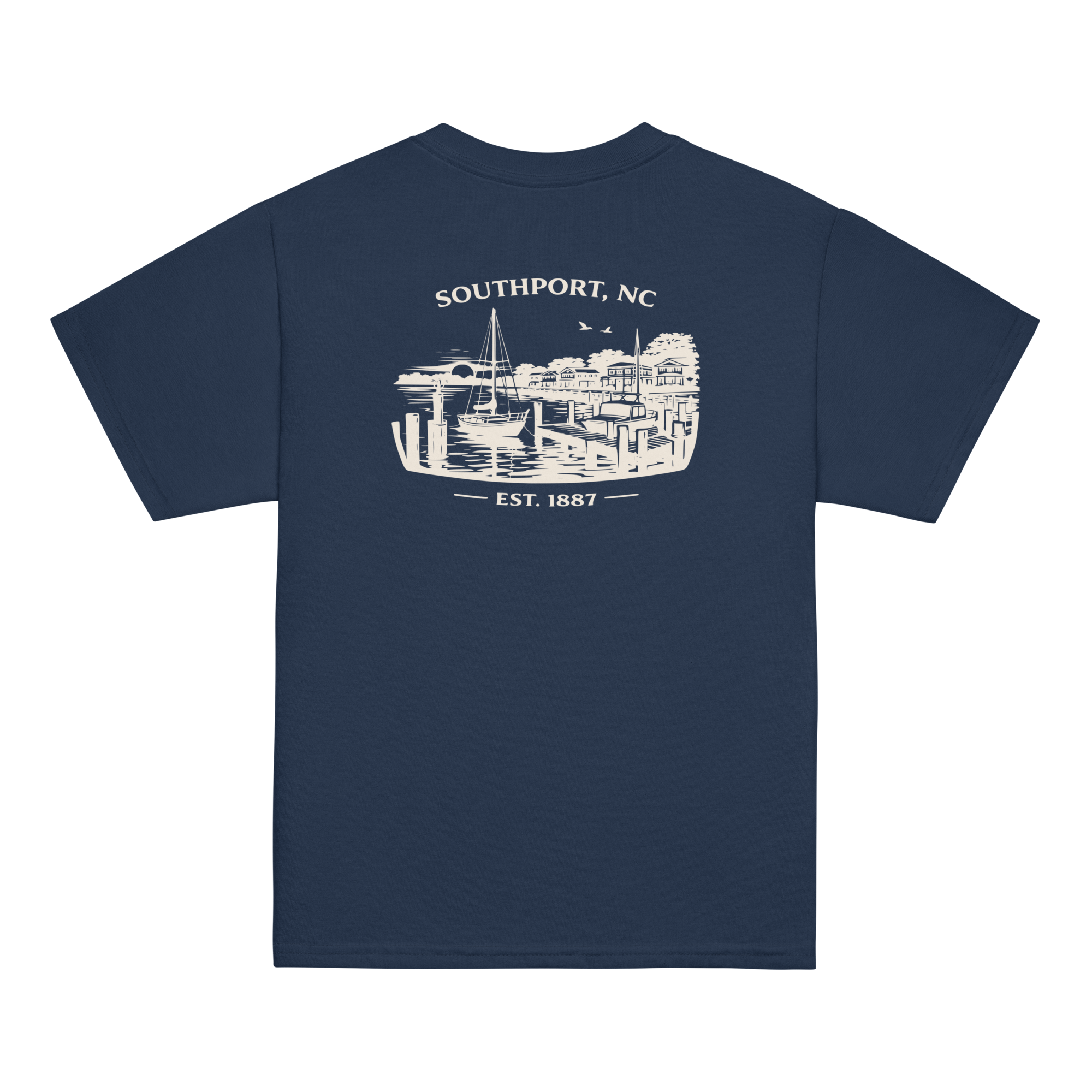 Southport, NC - Waterfront - Youth Classic Tee