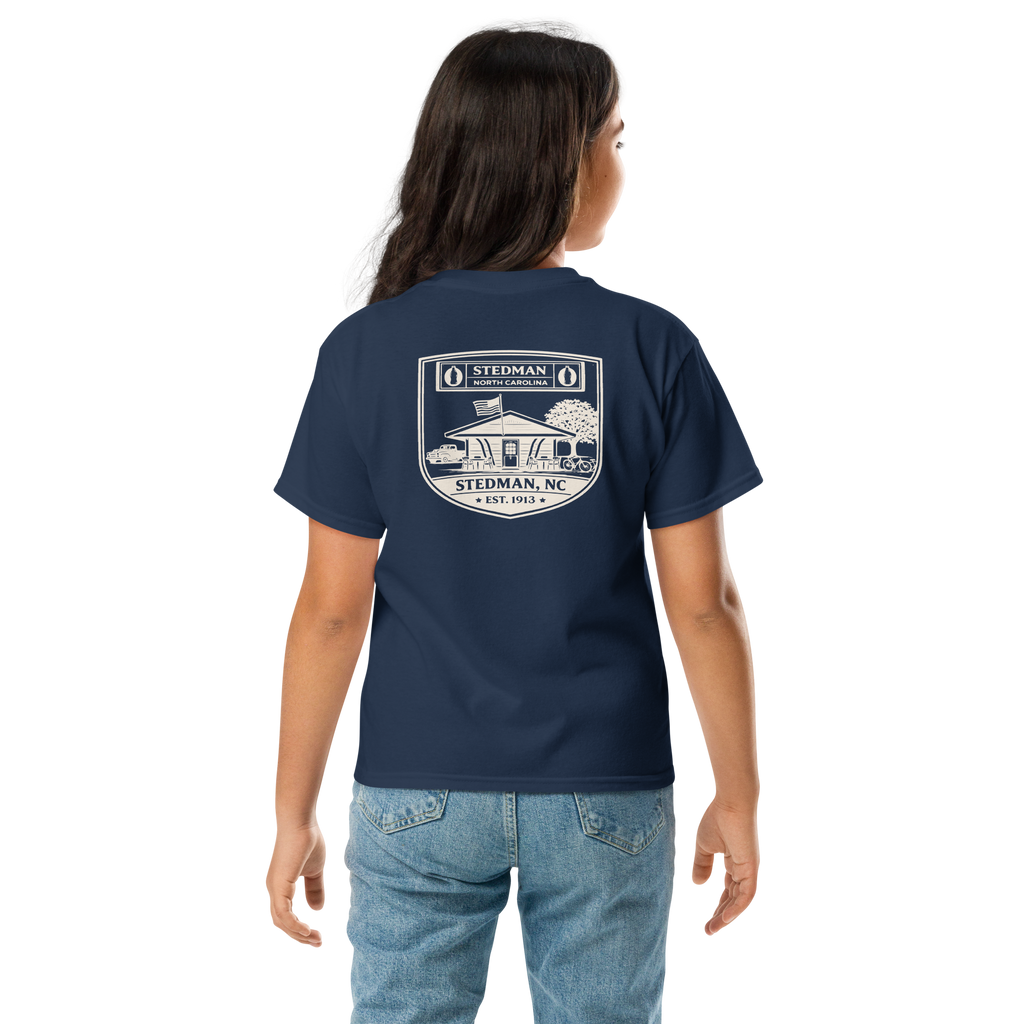 Stedman, NC - Soda Shop Badge - Youth Classic Tee