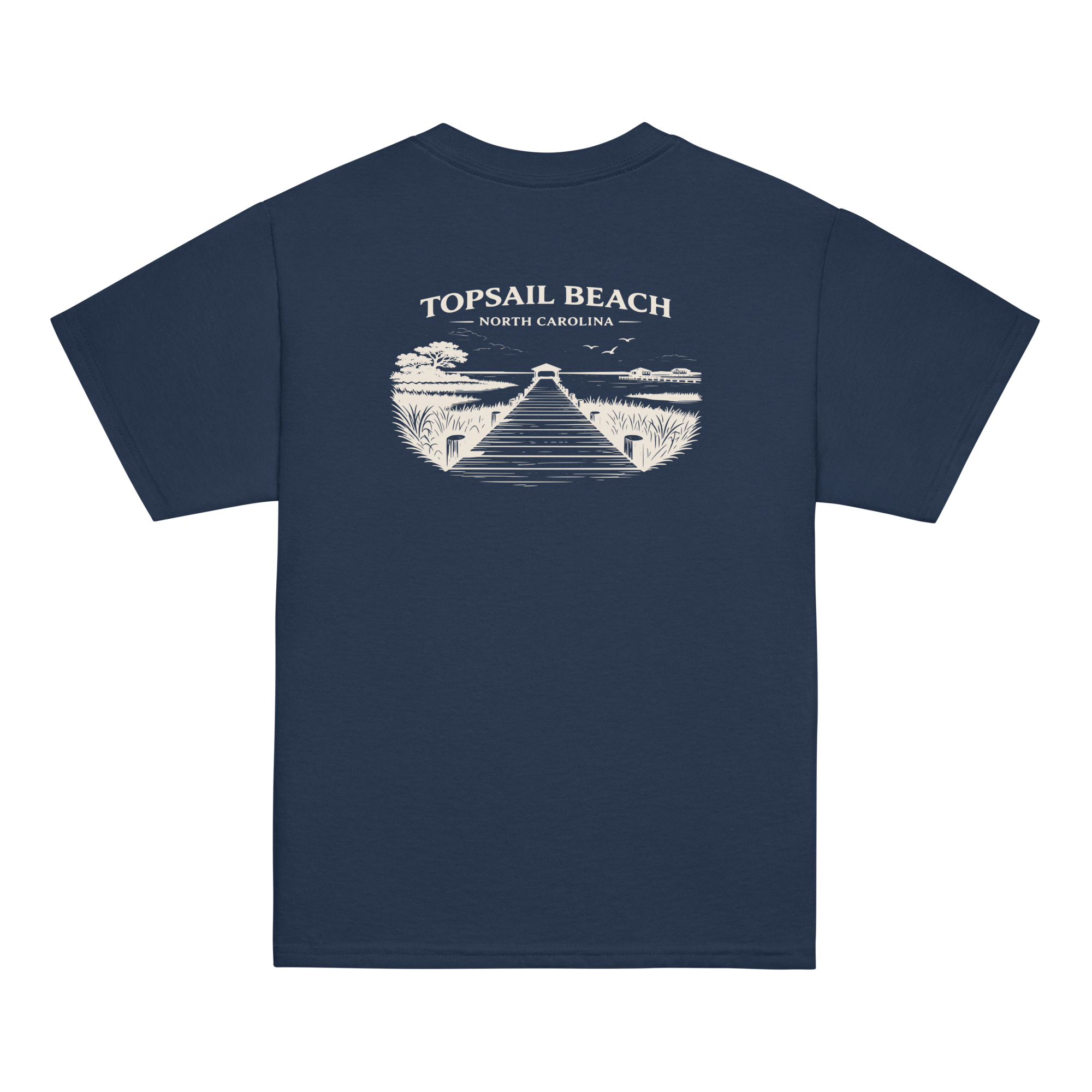 Topsail Beach, NC - On The Dock - Youth Classic Tee
