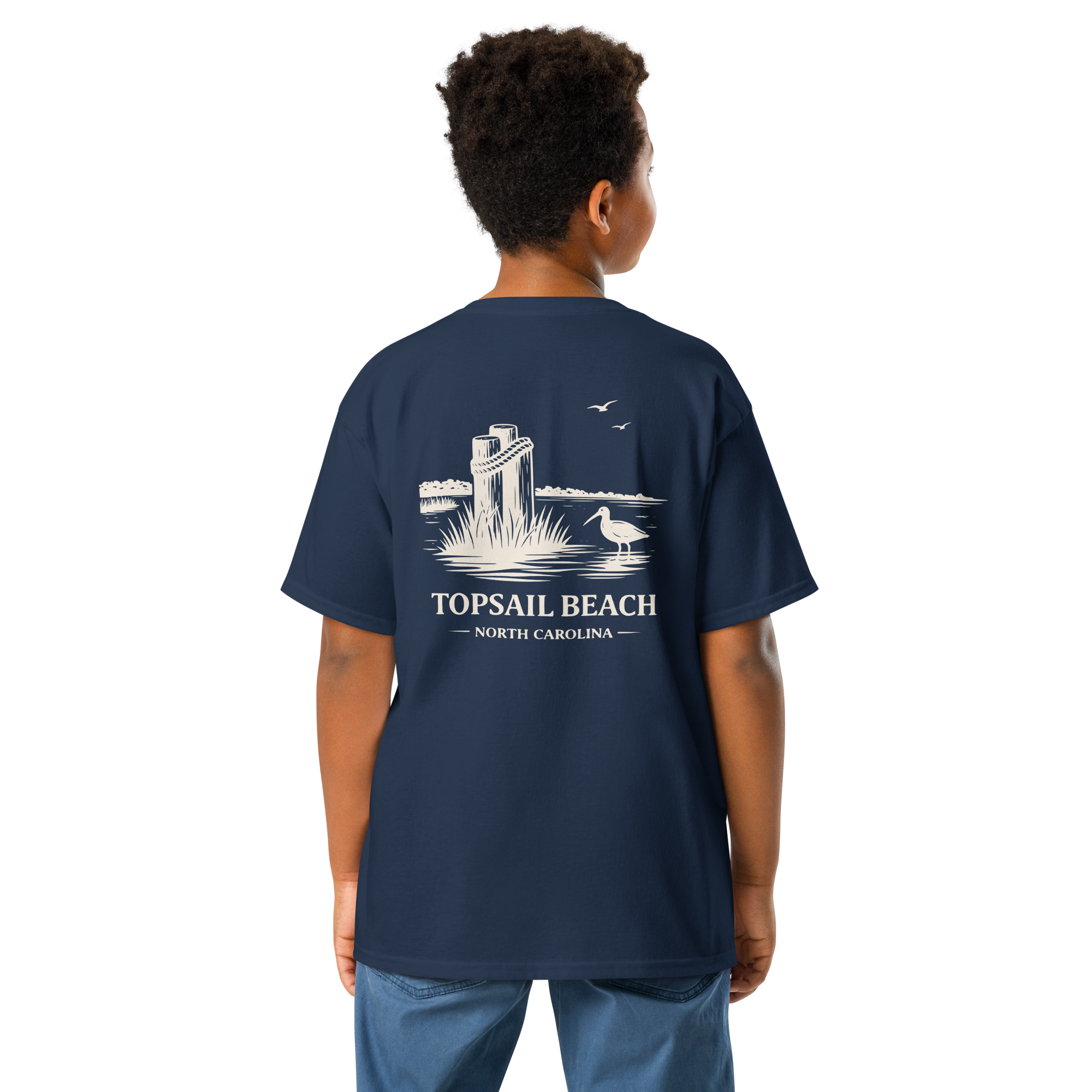 Topsail Beach, NC - The Sandpiper - Youth Classic Tee