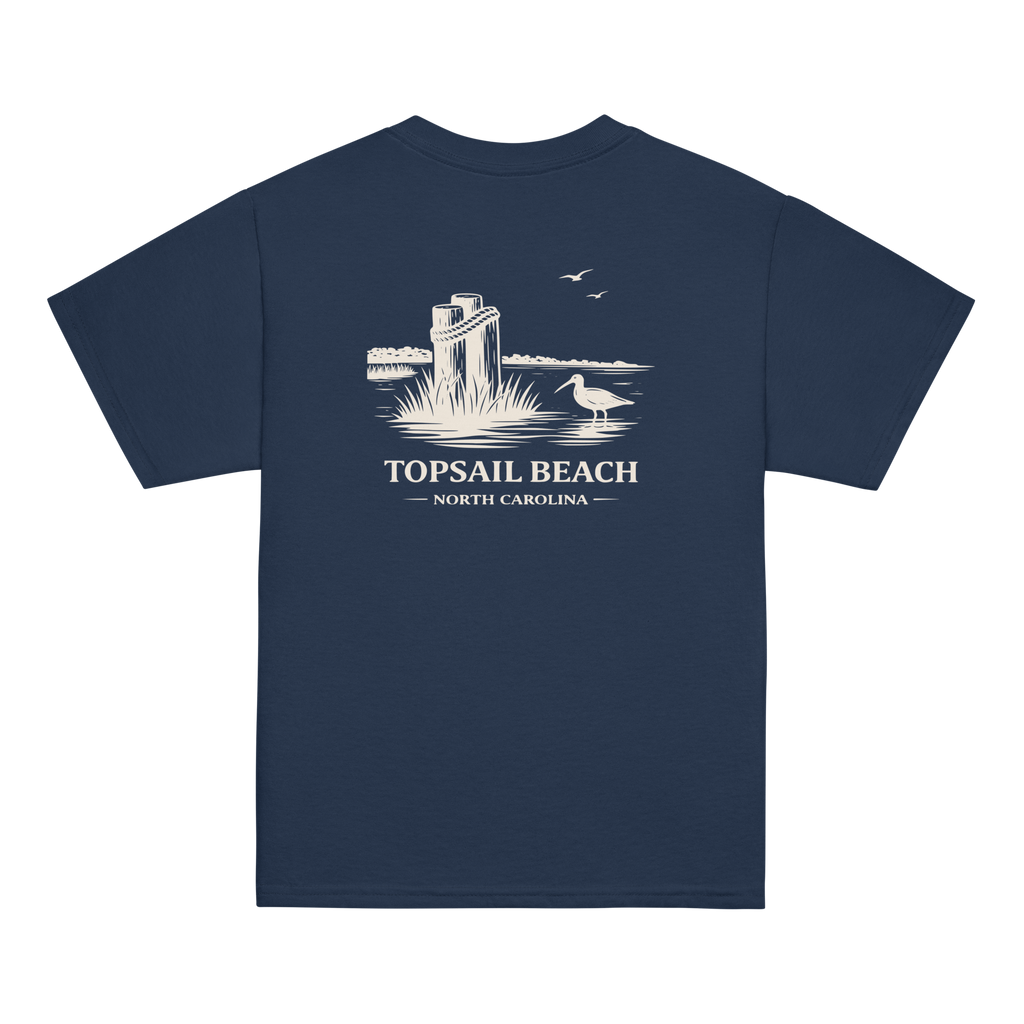 Topsail Beach, NC - The Sandpiper - Youth Classic Tee