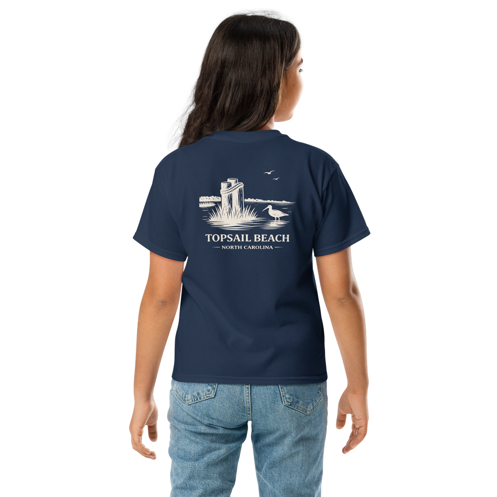 Topsail Beach, NC - The Sandpiper - Youth Classic Tee